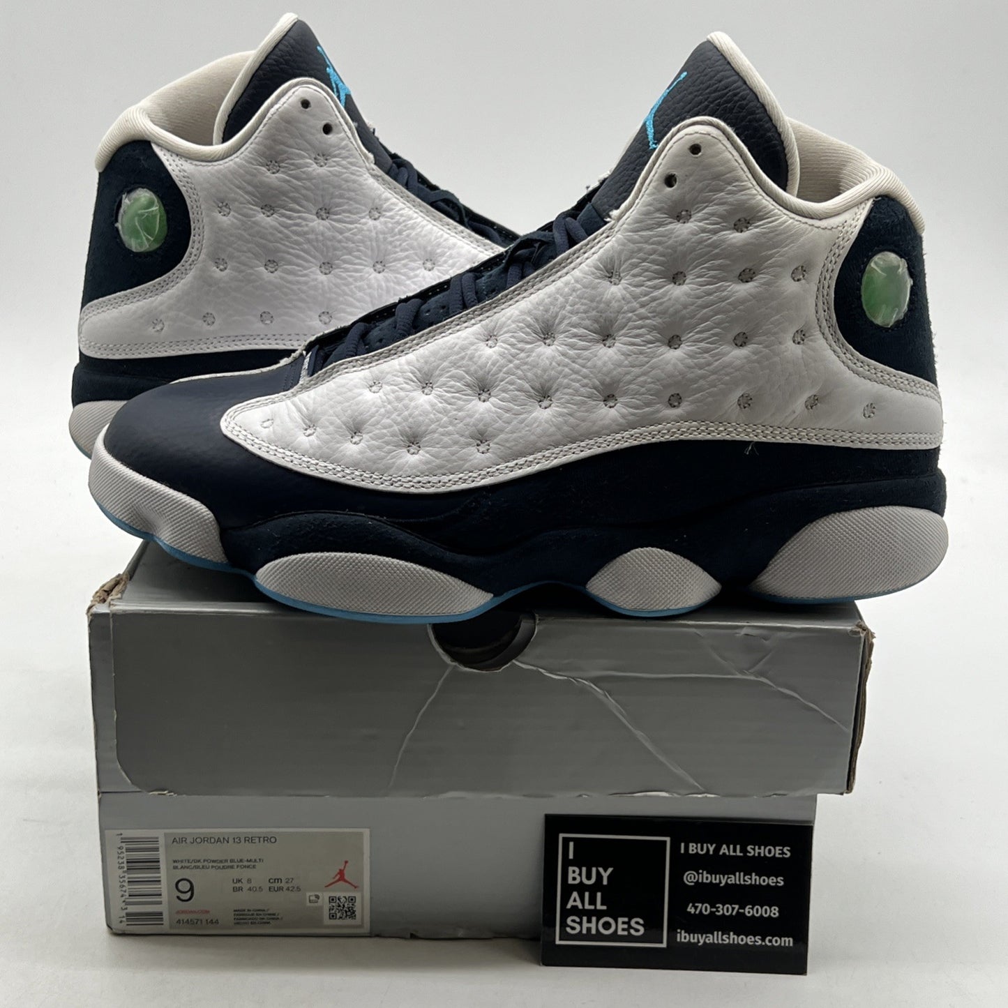 Size 9 - Air Jordan 13 Retro Obsidian (414571-144)