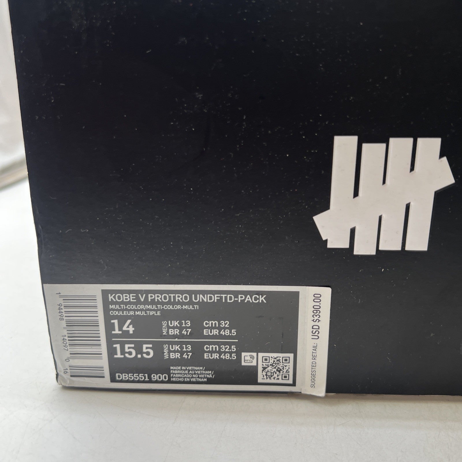 Size 14 - Nike Kobe 5 Protro Undefeated “What If” Pack (DB5551-900)