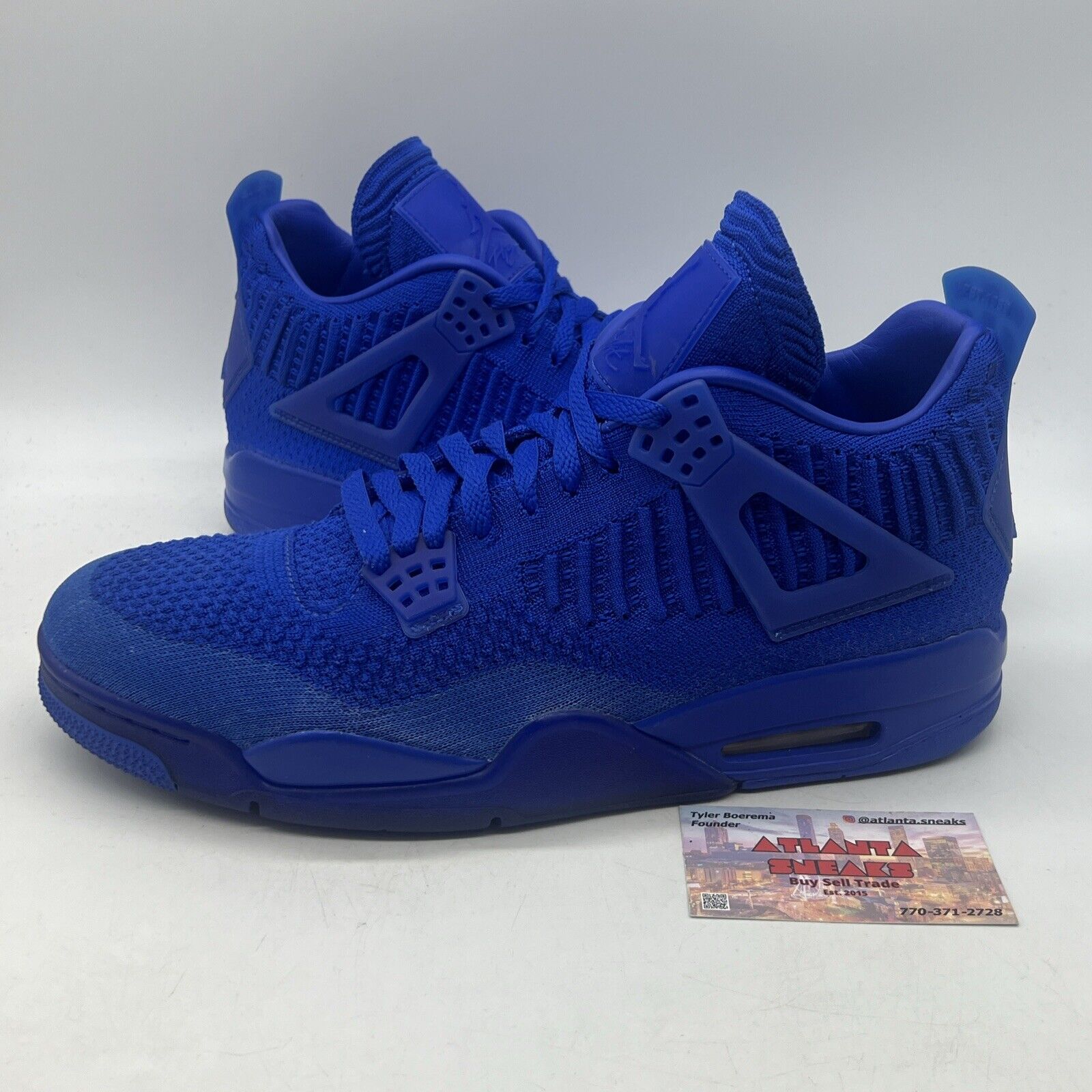 Size 12 - Air Jordan 4 Retro Flyknit Hyper Royal (AQ3559-400)