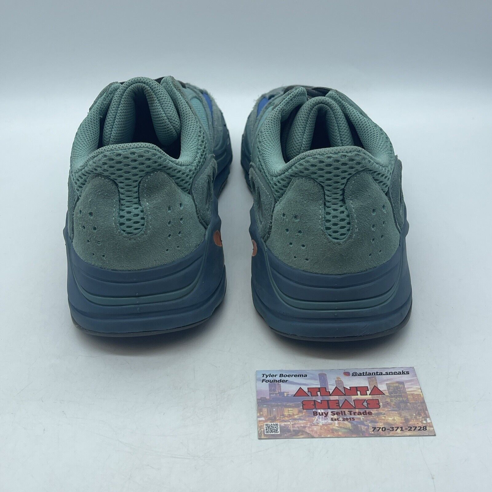 Size 9.5 - adidas Yeezy Boost 700 Faded Azure Blue Orange White (GZ2002)