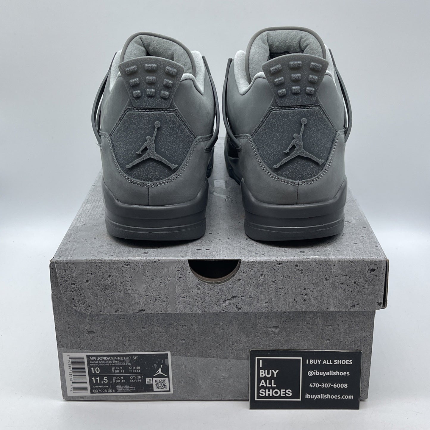 Size 10 - Air Jordan 4 Retro 2024 Paris Olympics Wet Cement (FQ7928-001)