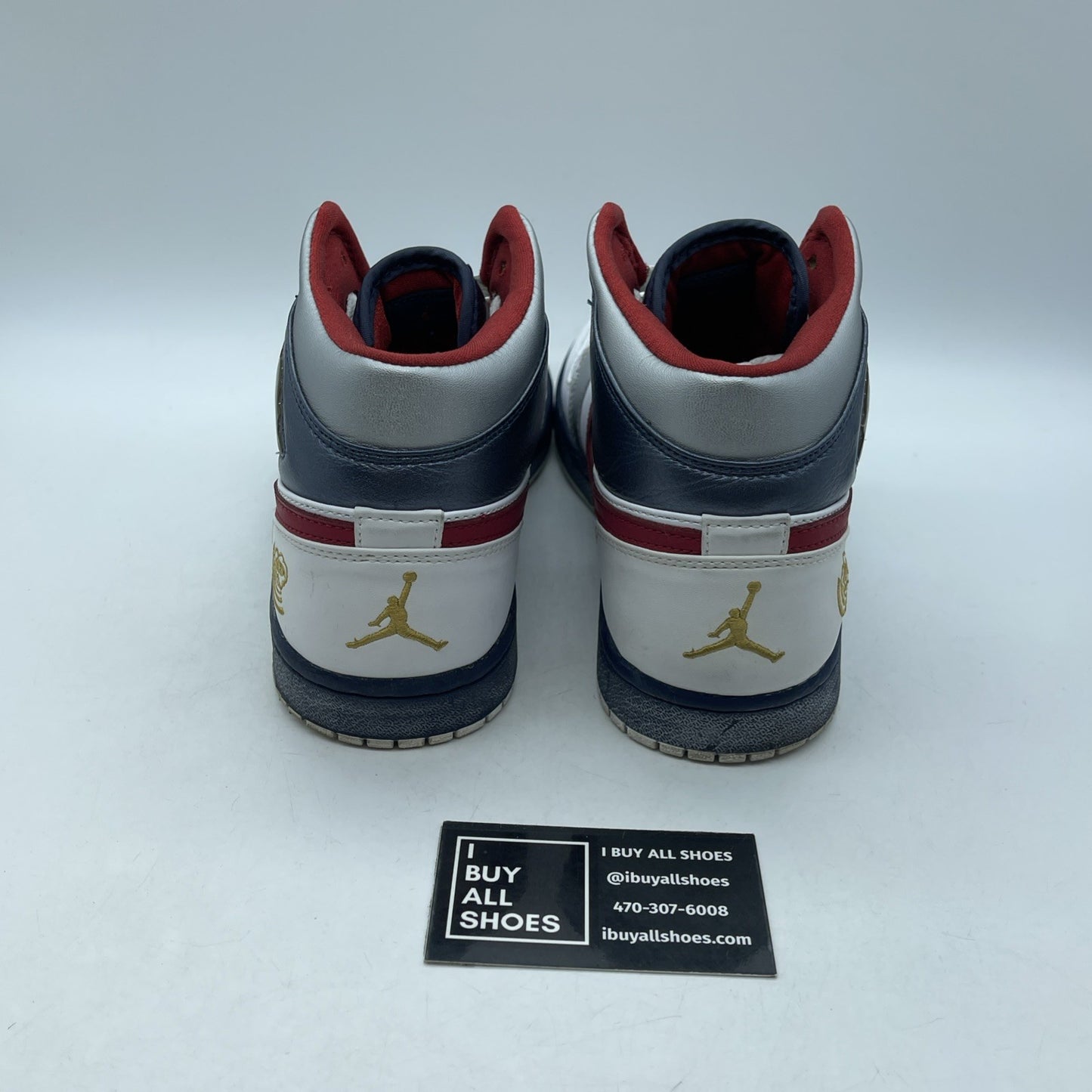 Size 8.5 - Air Jordan 1 Retro Olympic White Silver (136085-161)