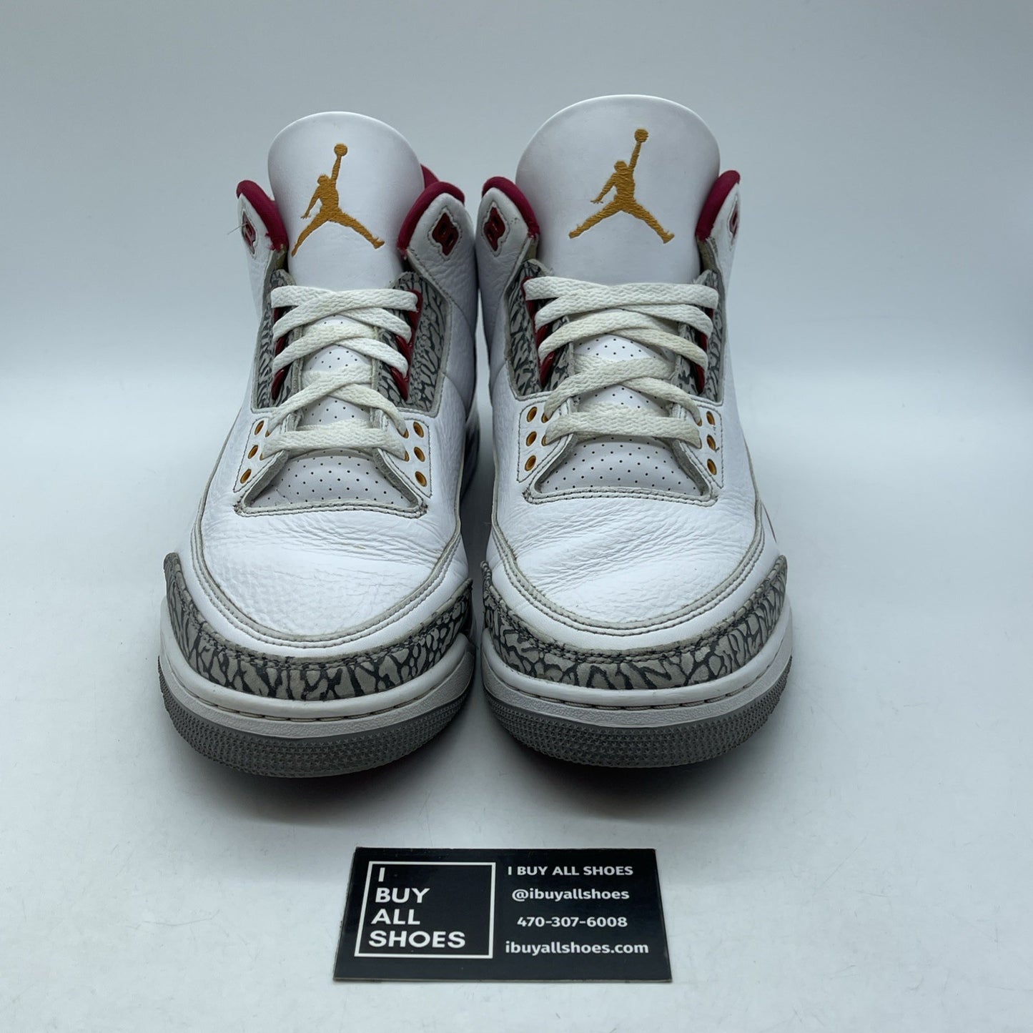 Size 11.5 - Jordan 3 Retro Mid Cardinal Red White Suede Leather (CT8532-126)