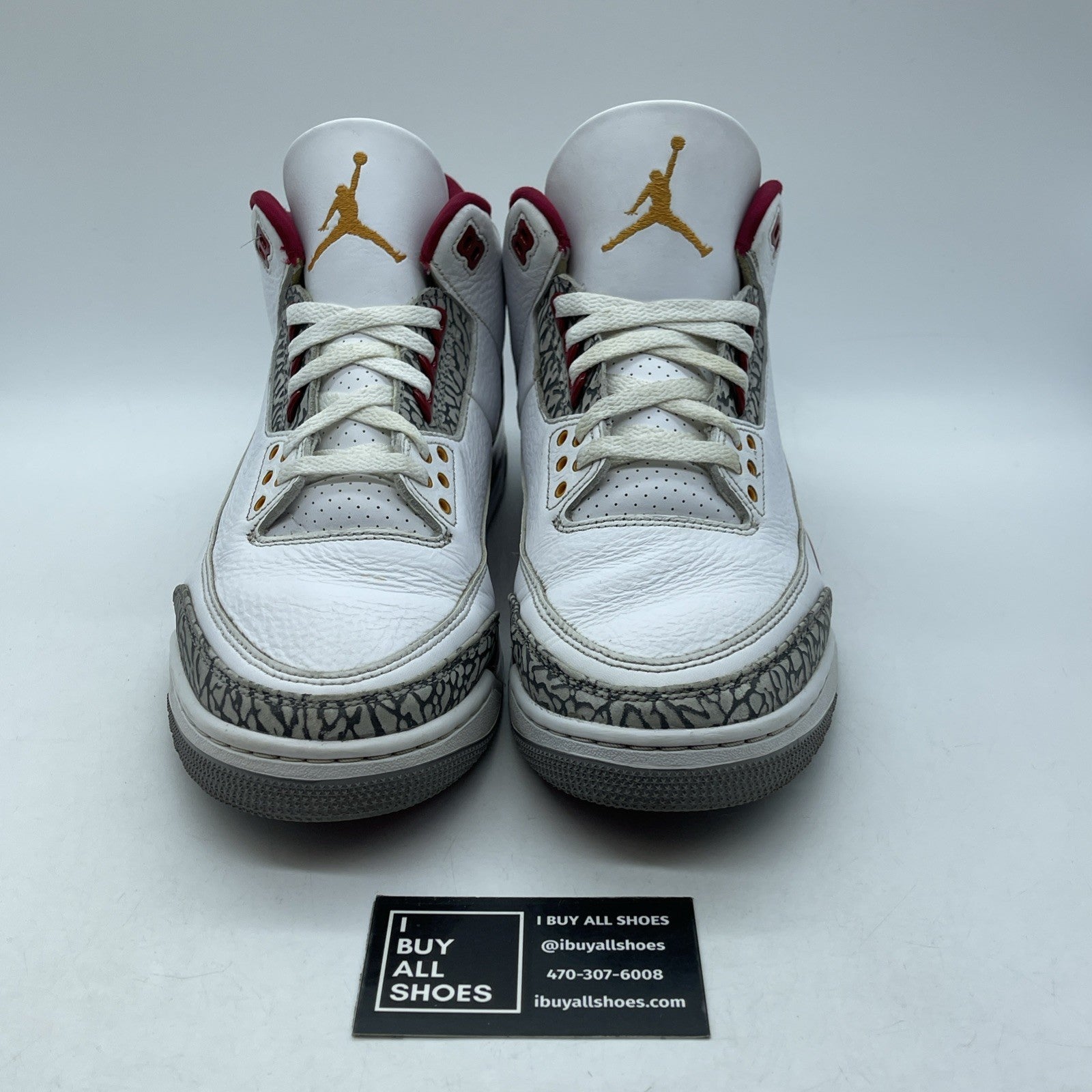 Size 11.5 - Jordan 3 Retro Mid Cardinal Red White Suede Leather (CT8532-126)