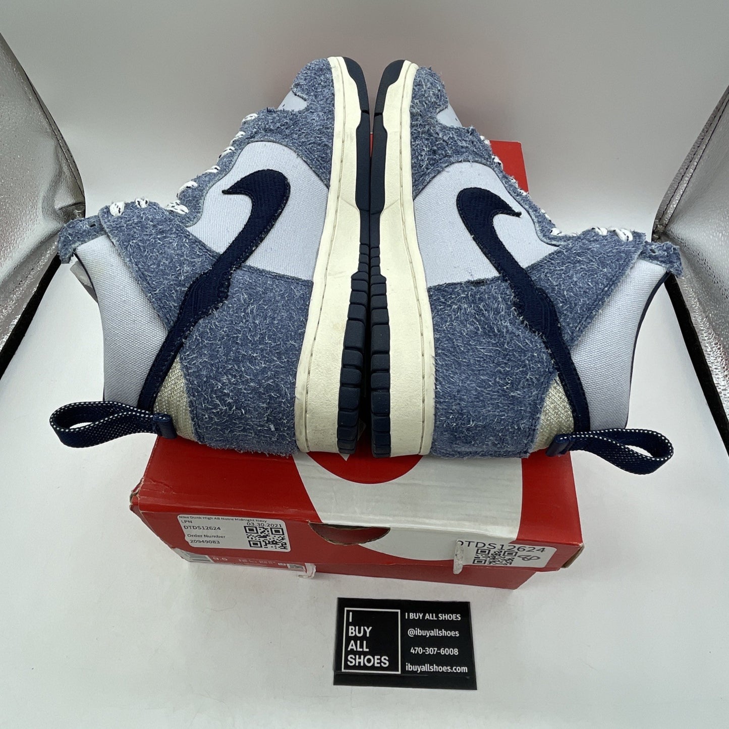 Size 8 - Nike Notre x Dunk High Midnight Navy (CW3092-400)