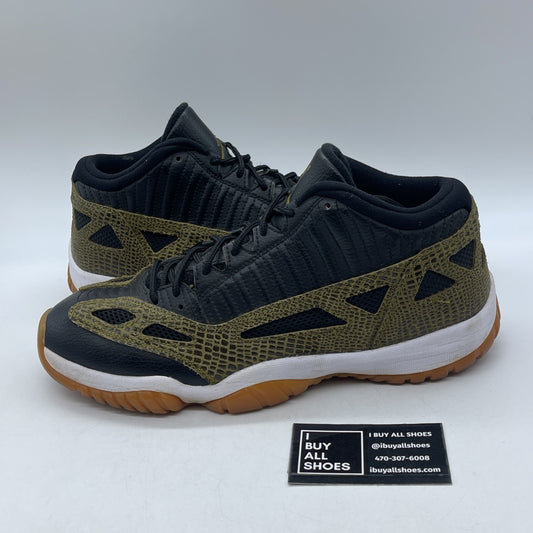 Size 11 - Air Jordan 11 IE Low Croc Green Black Suede Leather (306008-013)