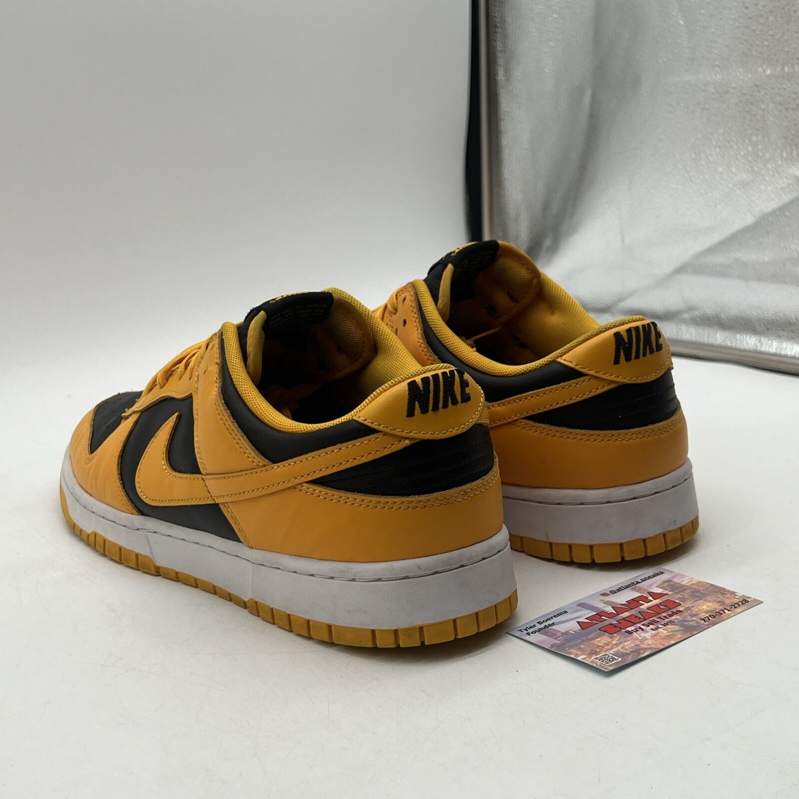 Size 12 - Nike Dunk Low Goldenrod Black White Yellow Leather (DD1391-004)