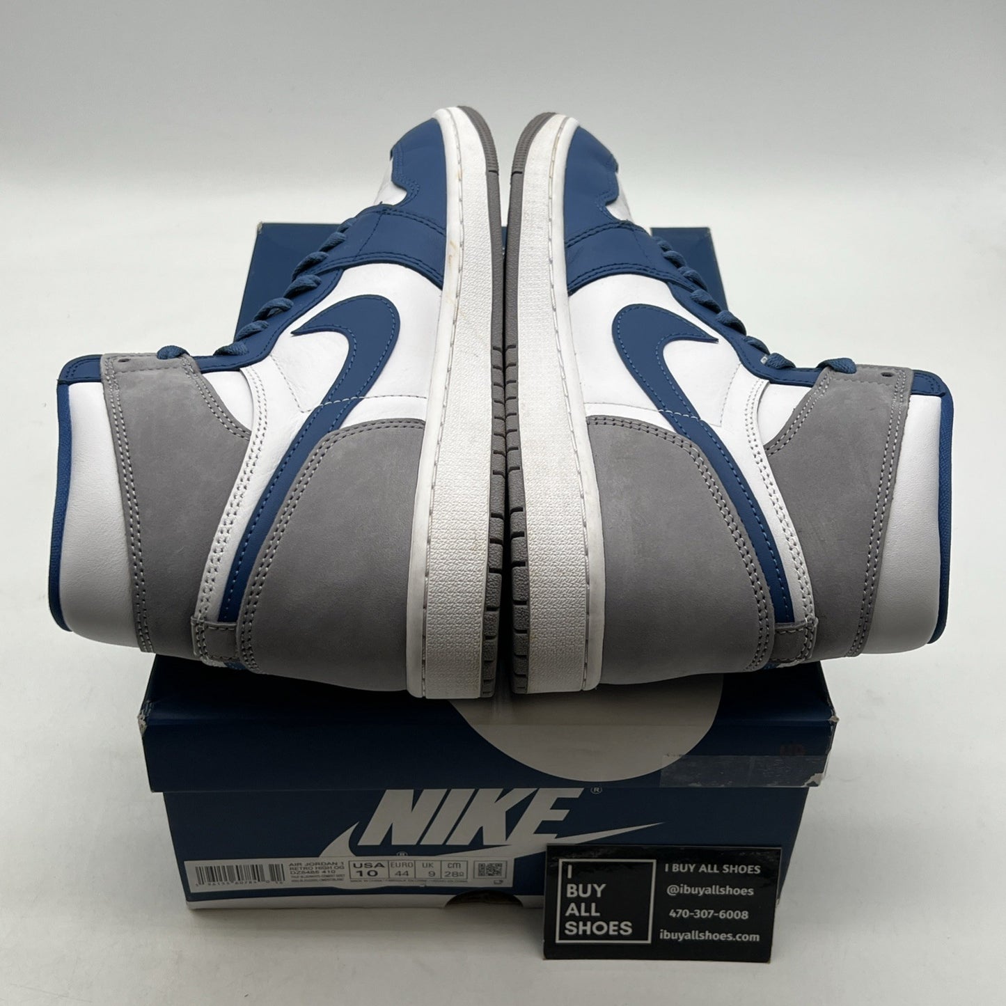Size 10 - Air Jordan 1 Retro OG High True Blue (DZ5485-410)