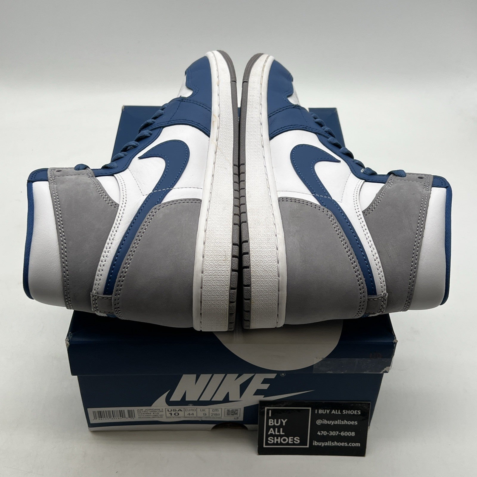 Size 10 - Air Jordan 1 Retro OG High True Blue (DZ5485-410)