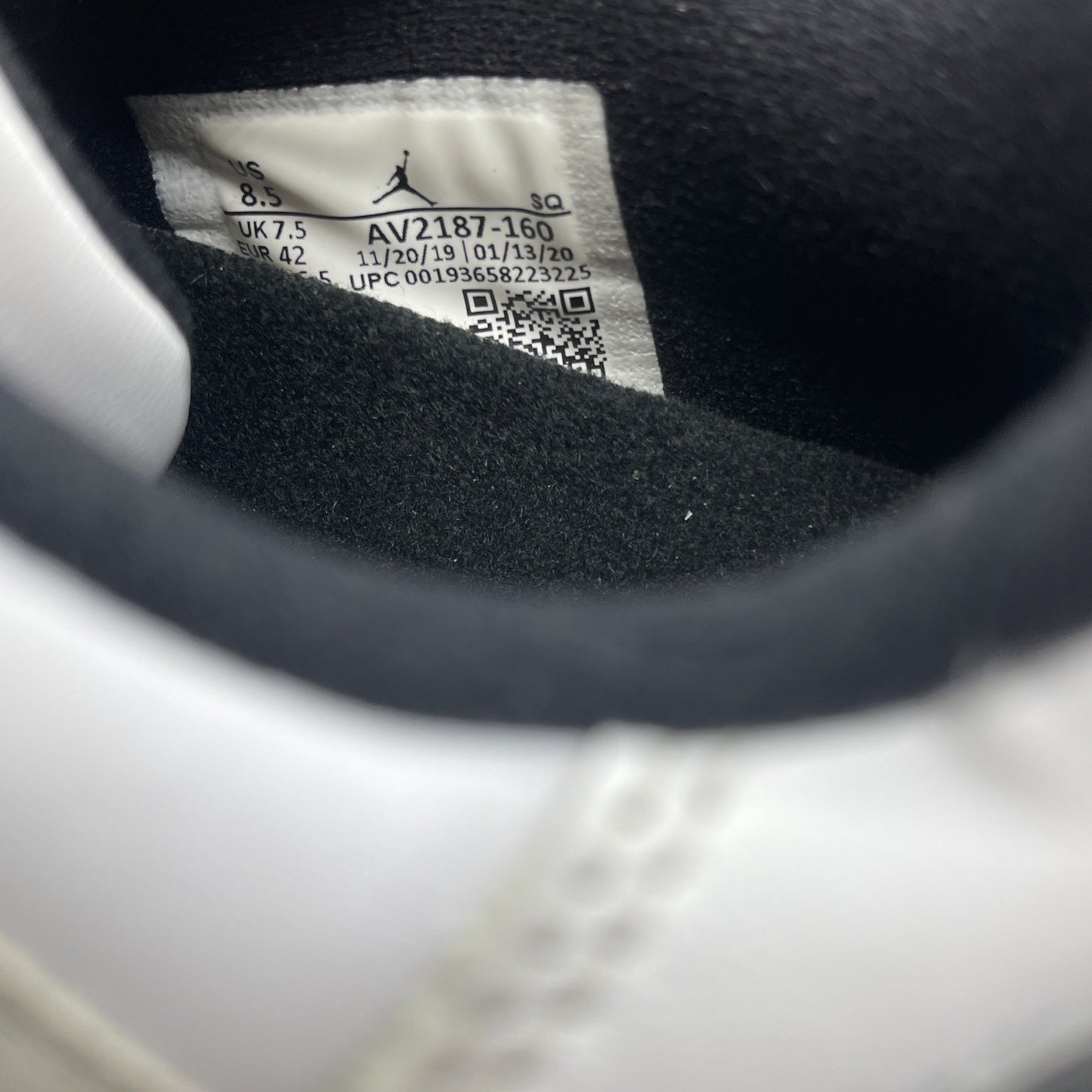 Size 8.5 - Jordan 11 Retro Low Concord Bred White Leather (AV2187-160)