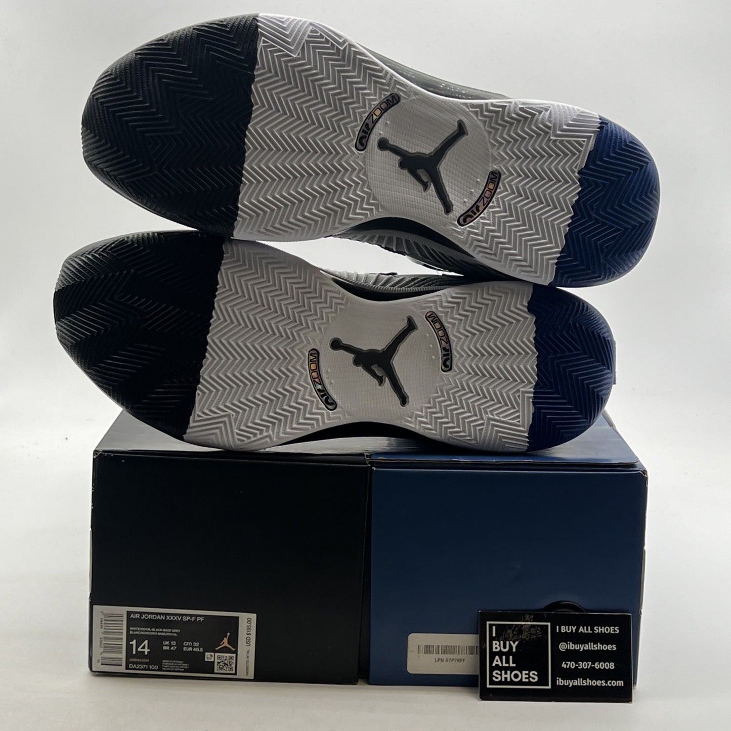 Size 14 - Fragment Design x Air Jordan 35 Gray (DA2371-100)