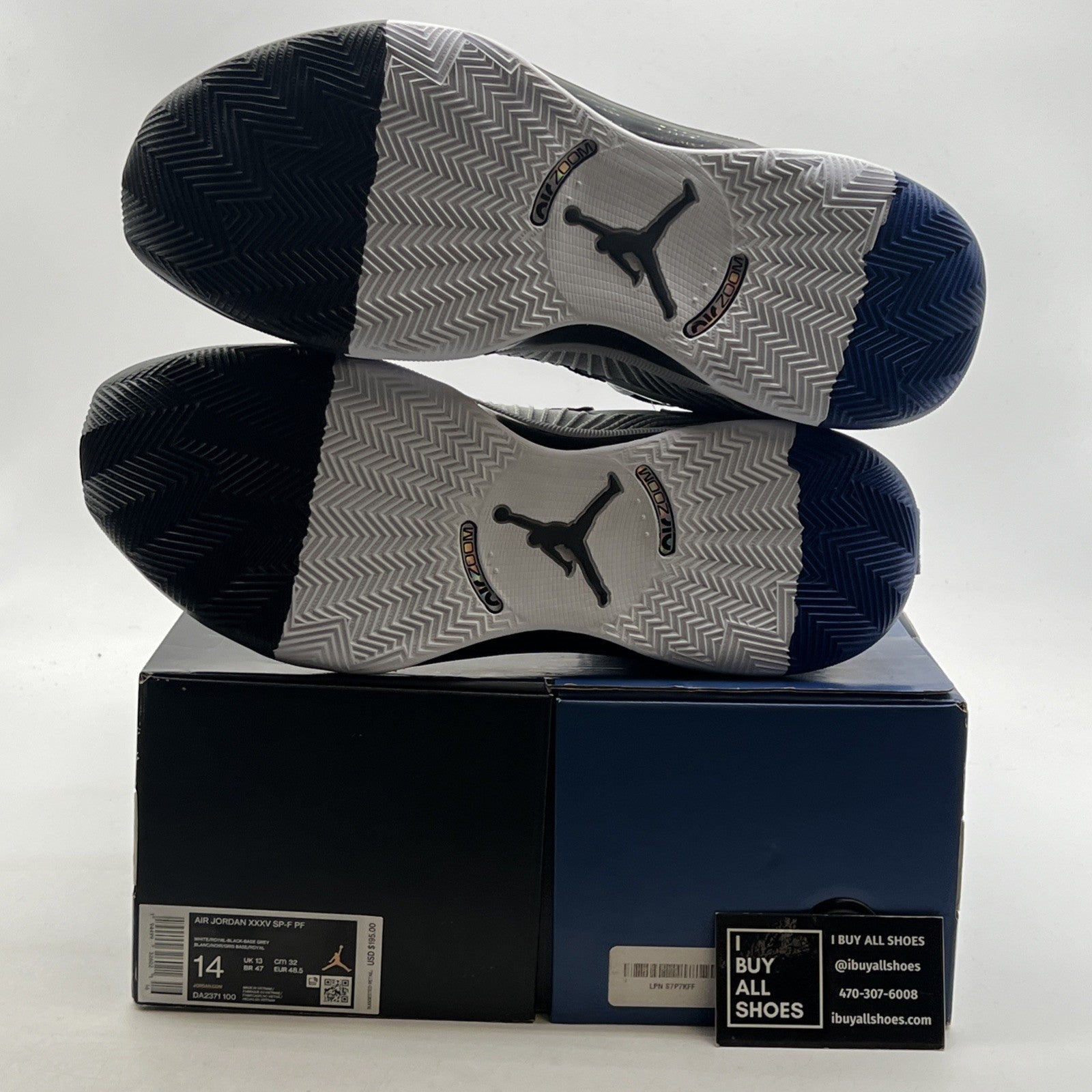 Size 14 - Fragment Design x Air Jordan 35 Gray (DA2371-100)