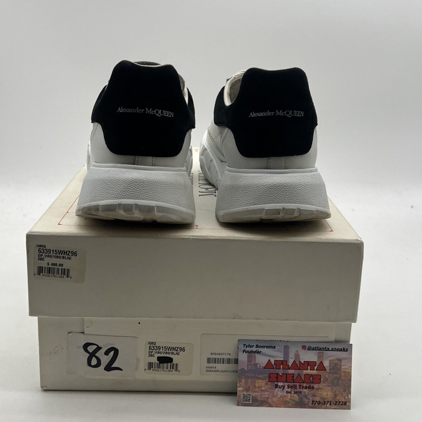Size 8.5 - Alexander McQueen Court Women's Sneakers Dark Black