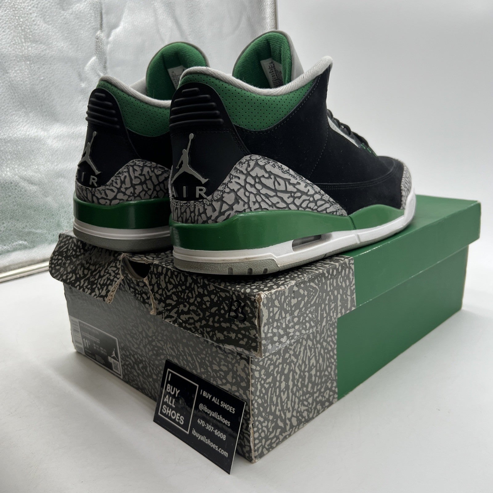 Size 11.5 - Air Jordan 3 Retro Mid Pine Green (CT8532-030)