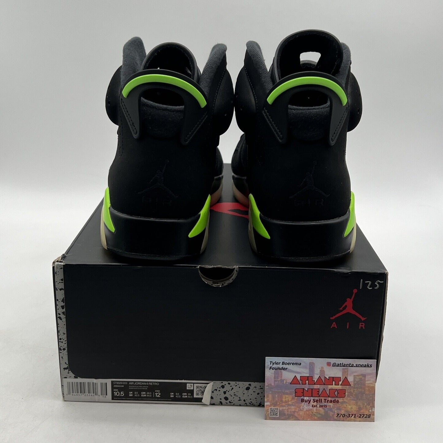 Size 10.5 - Jordan 6 Retro Electric Green 2021 (CT8529-003)