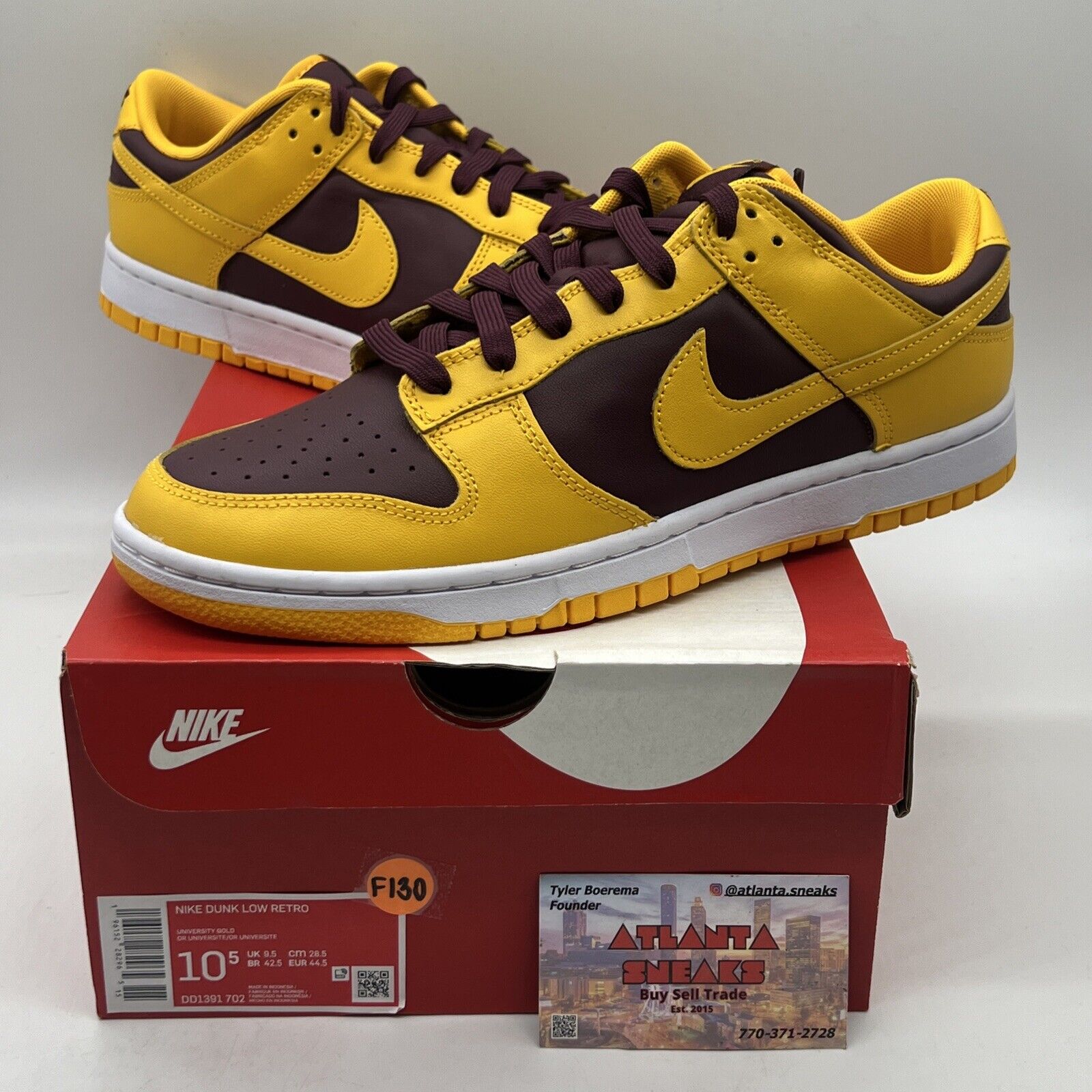 Size 10.5 - Nike Dunk Low Retro Arizona State Sun Devils 2022 Brand New Og All