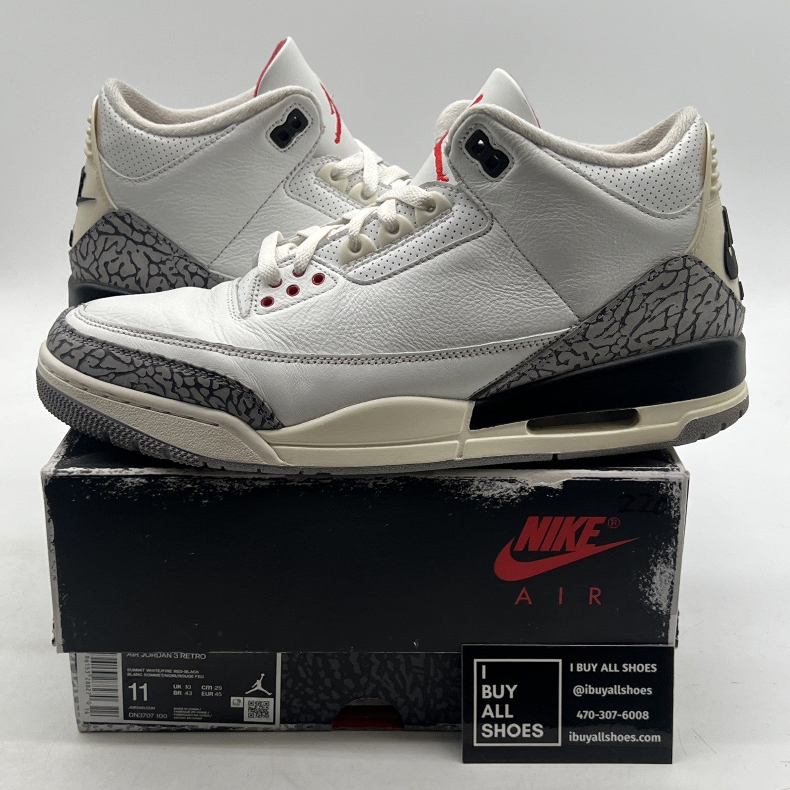 Size 11 - Air Jordan 3 Retro Mid White Cement Reimagined (DN3707-100)