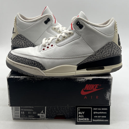 Size 11 - Air Jordan 3 Retro Mid White Cement Reimagined (DN3707-100)