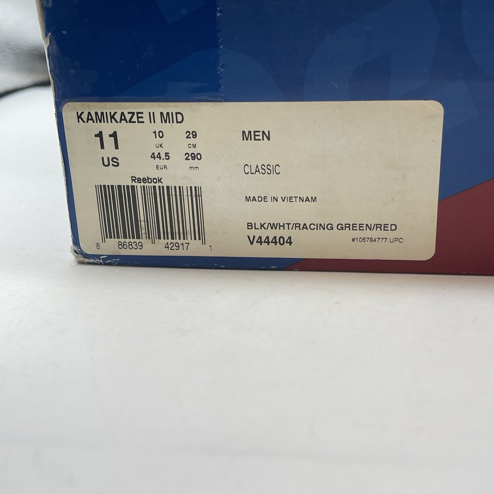 Size 11 - Reebok Kamikaze 2 Mid Reserve Collection Suede Leather (V44404)