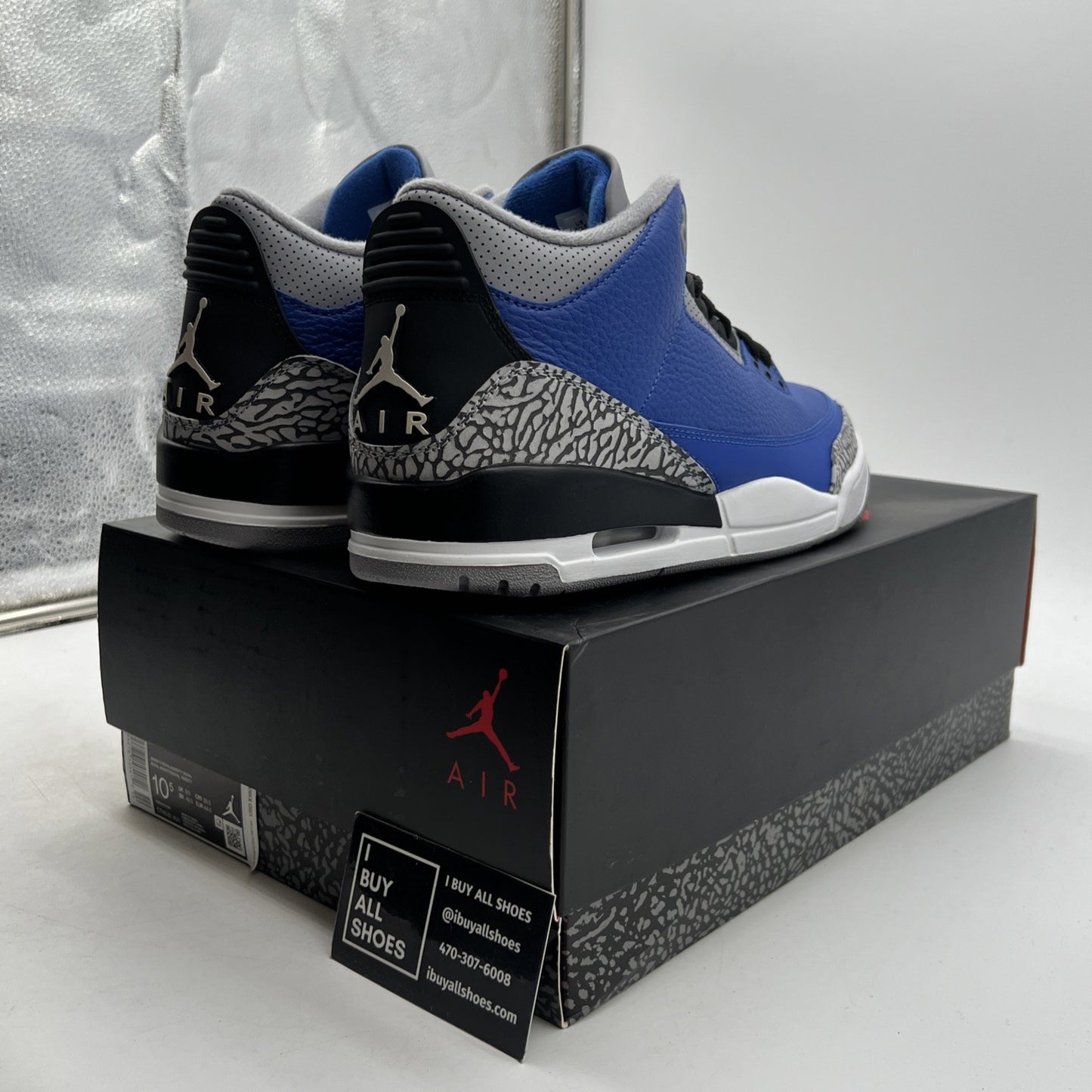 Size 10.5 - Air Jordan 3 Retro Varsity Royal 2020 (CT8532-400)