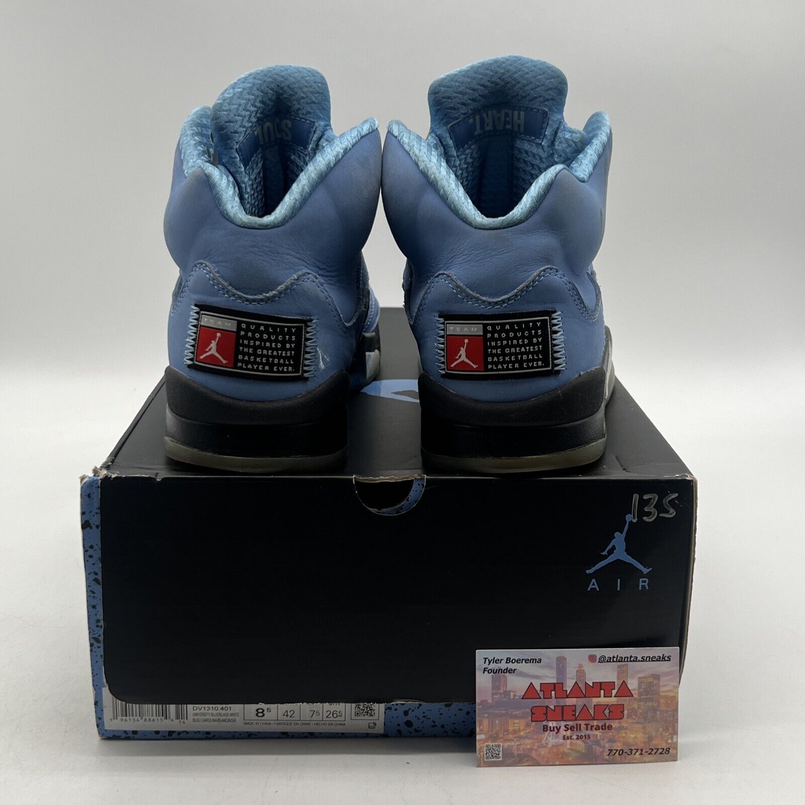 Size 8.5 - Jordan 5 Retro SE Mid UNC Black Grey Suede (DV1310-401)