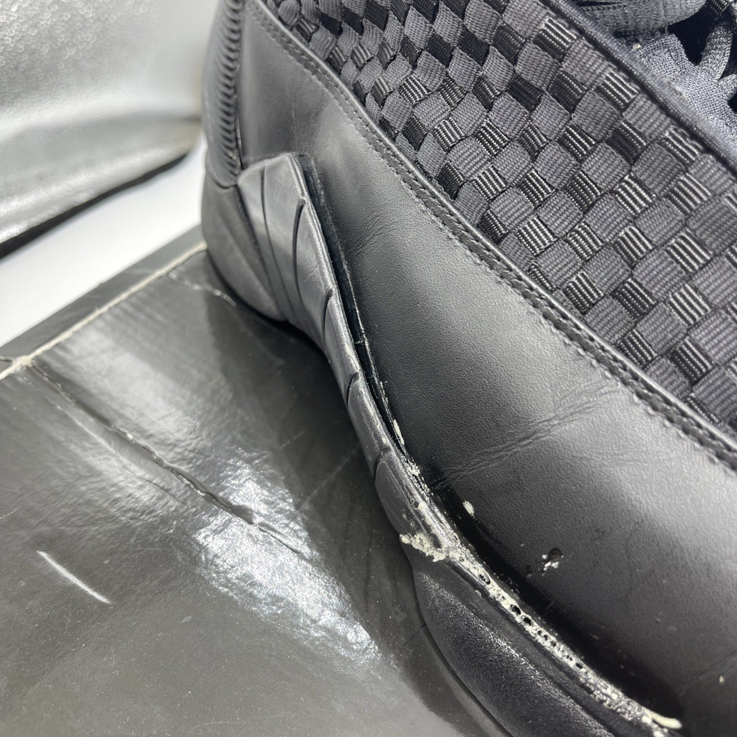 Size 11.5 - Air Jordan 15 Retro 2007 Stealth Black Leather (317111-061)