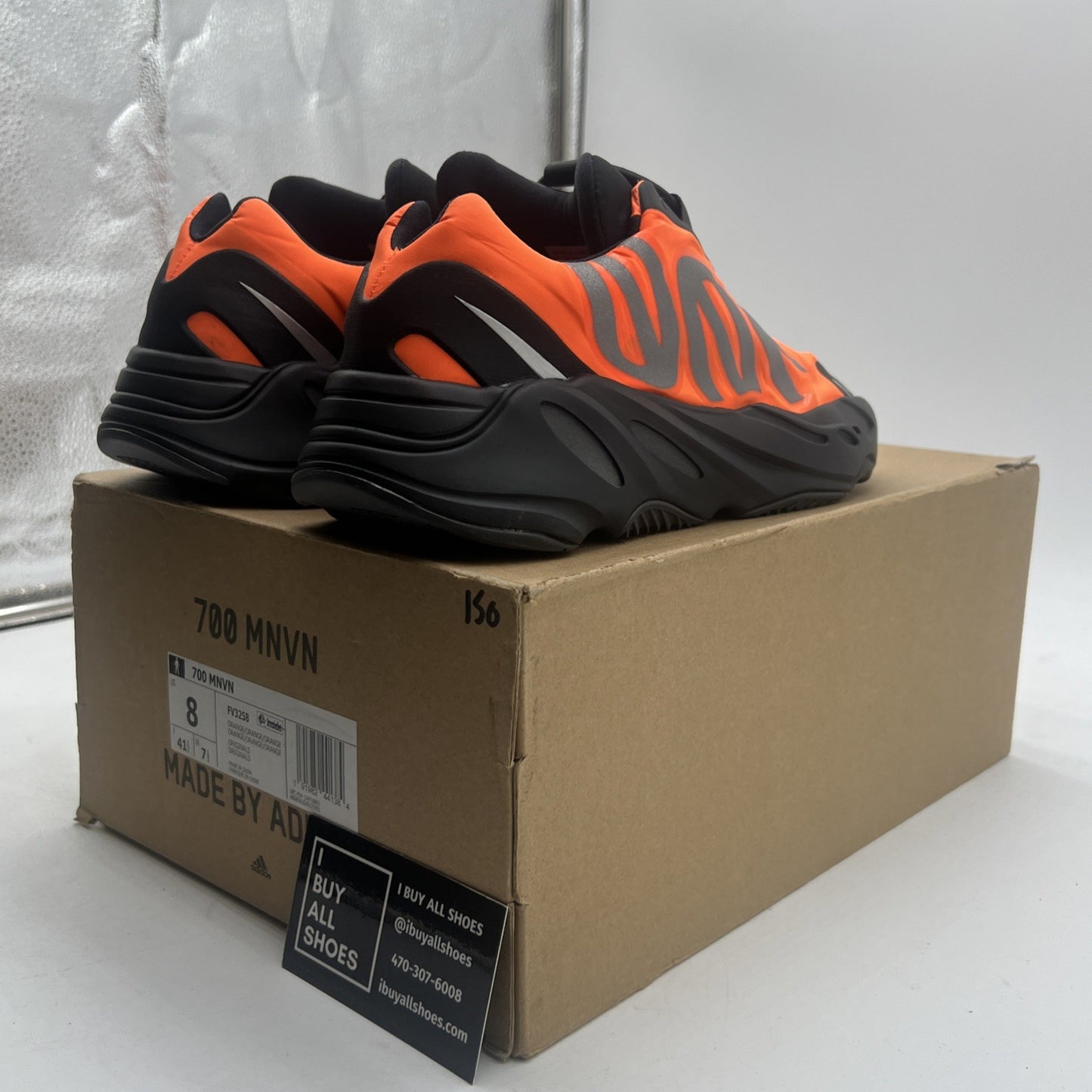 Size 8 - adidas Yeezy Boost 700 MNVN Orange (FV3258)
