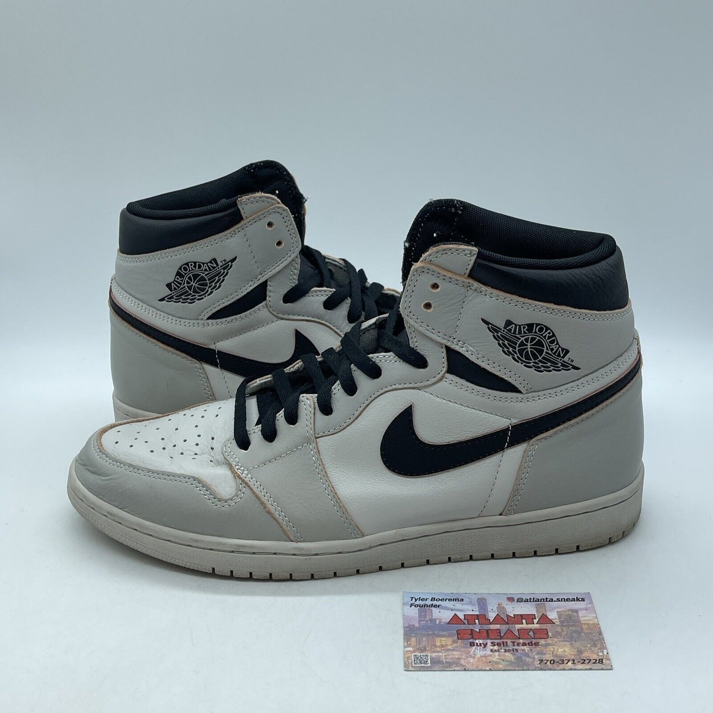 Size 11.5 - Air Jordan 1 Retro SB High NYC to Paris Grey Leather (CD6578-006)