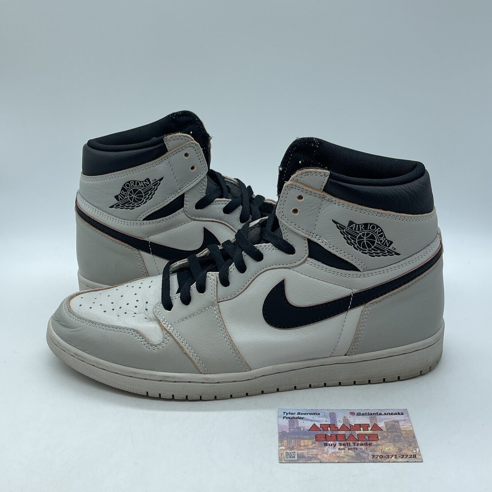 Size 11.5 - Air Jordan 1 Retro SB High NYC to Paris Grey Leather (CD6578-006)