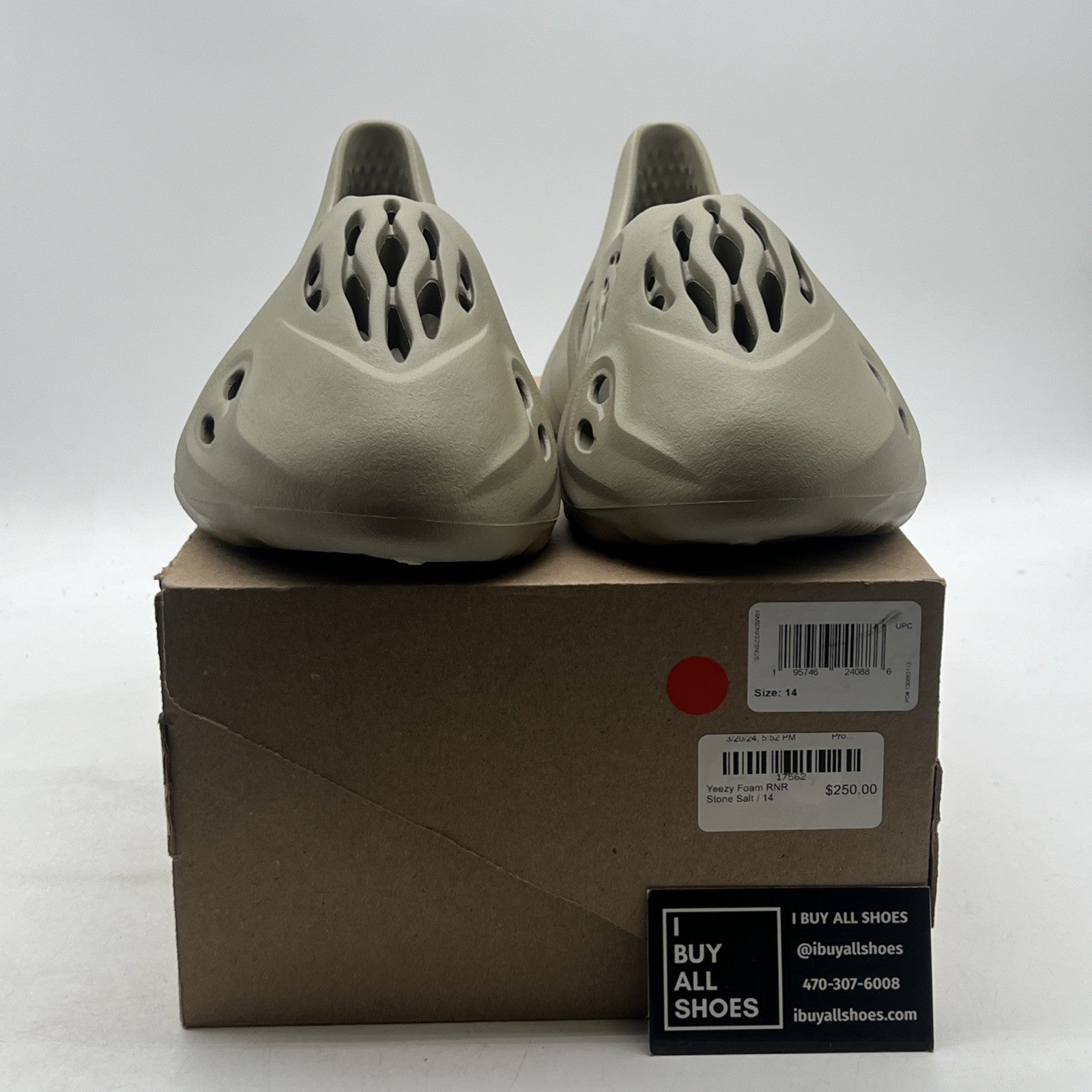 Size 14 - adidas Yeezy Foam RNR Stone Salt (GV6840)