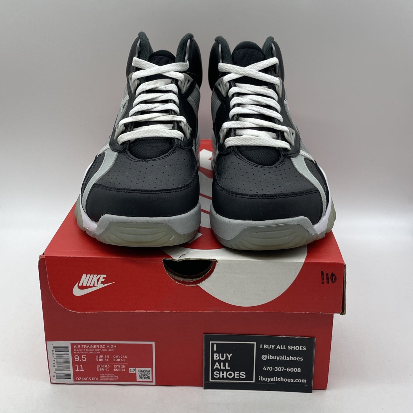 Size 9.5 - Nike Air Trainer SC High Raiders (DZ4405-001)