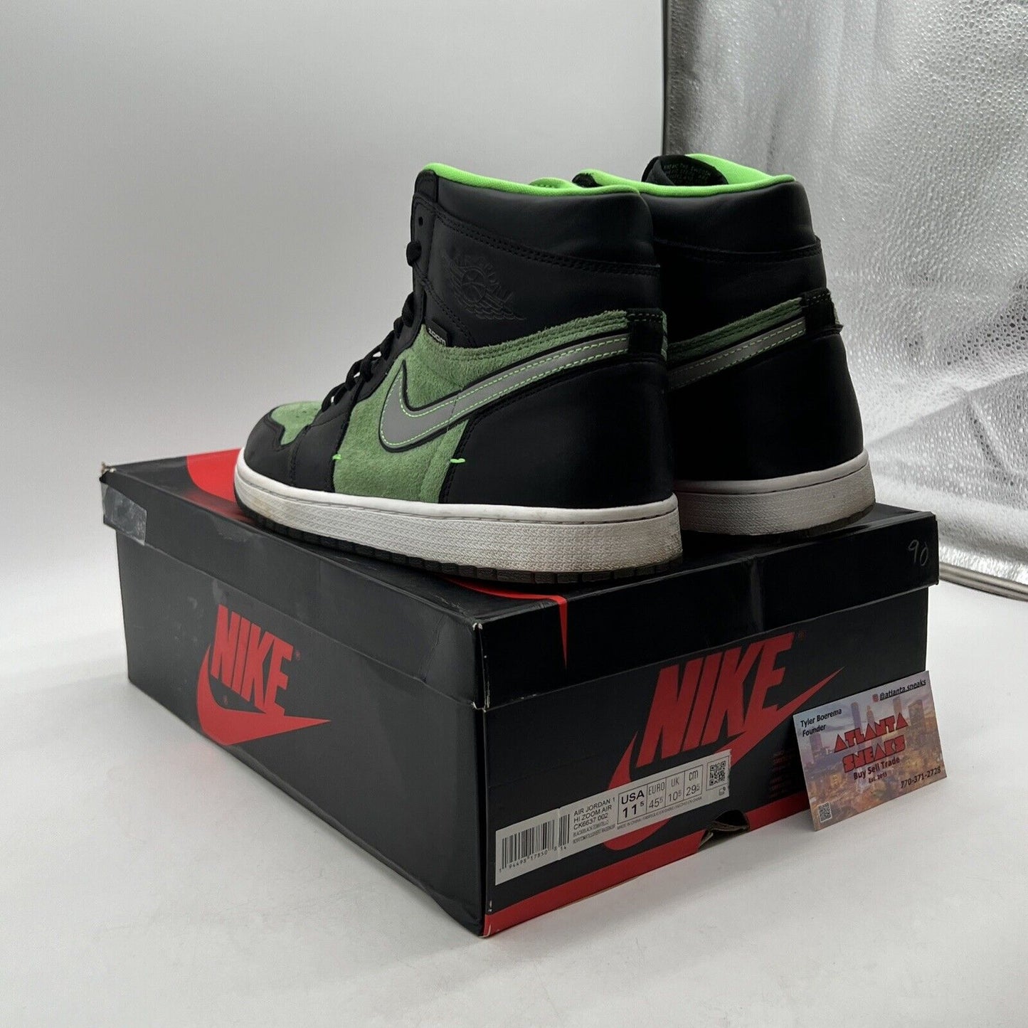 Size 11.5 - Air Jordan 1 Zoom High Zen Green (CK6637-002)