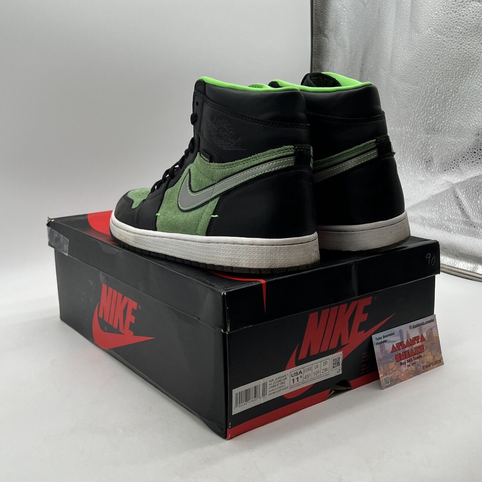 Size 11.5 - Air Jordan 1 Zoom High Zen Green (CK6637-002)