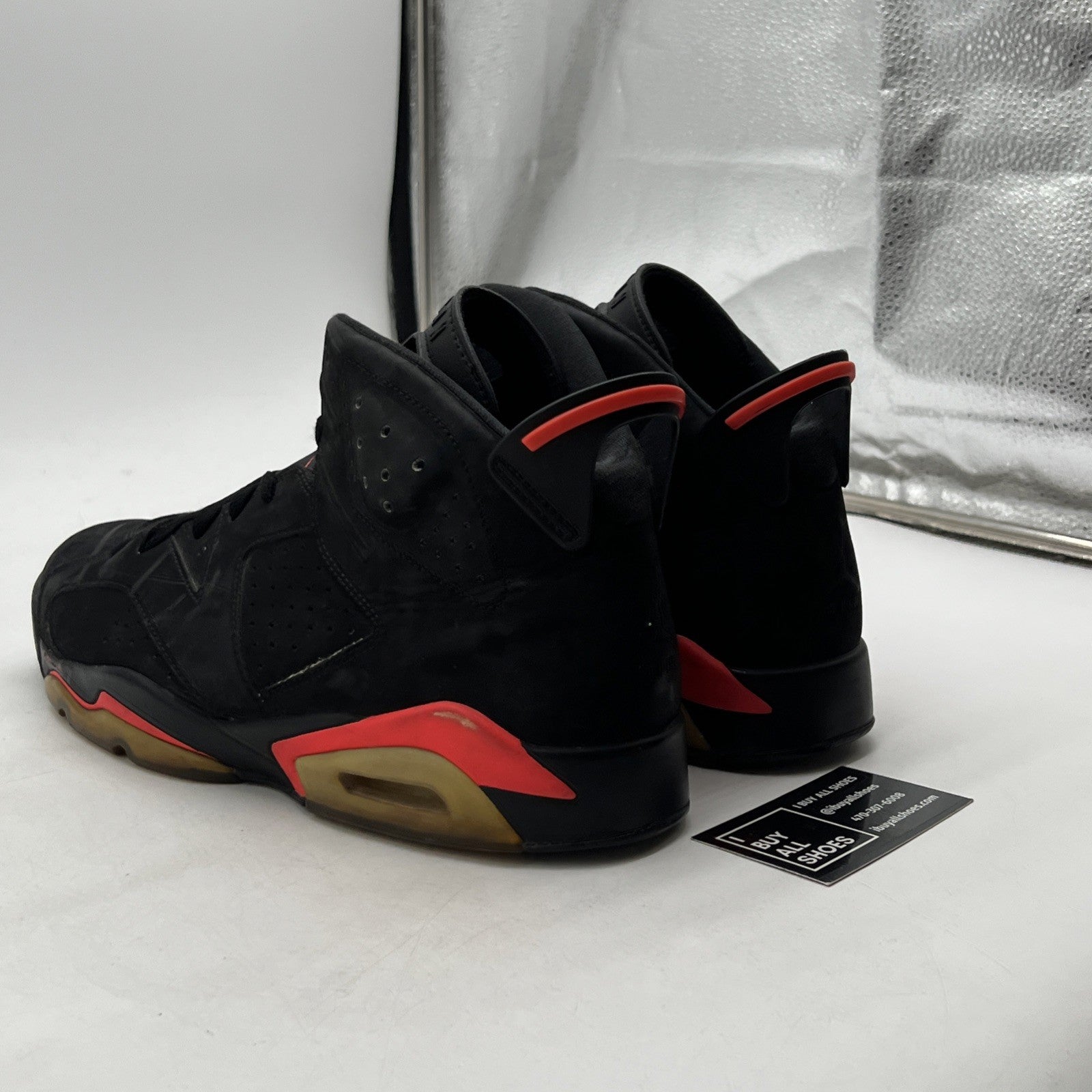 Size 11.5 - Air Jordan 6 Retro Infrared Black 2014 (384664-023)