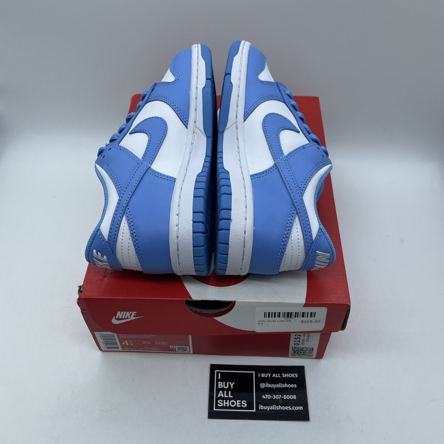 Size 4.5Y - Nike Dunk Low University Blue white Leather (CW1590-103)
