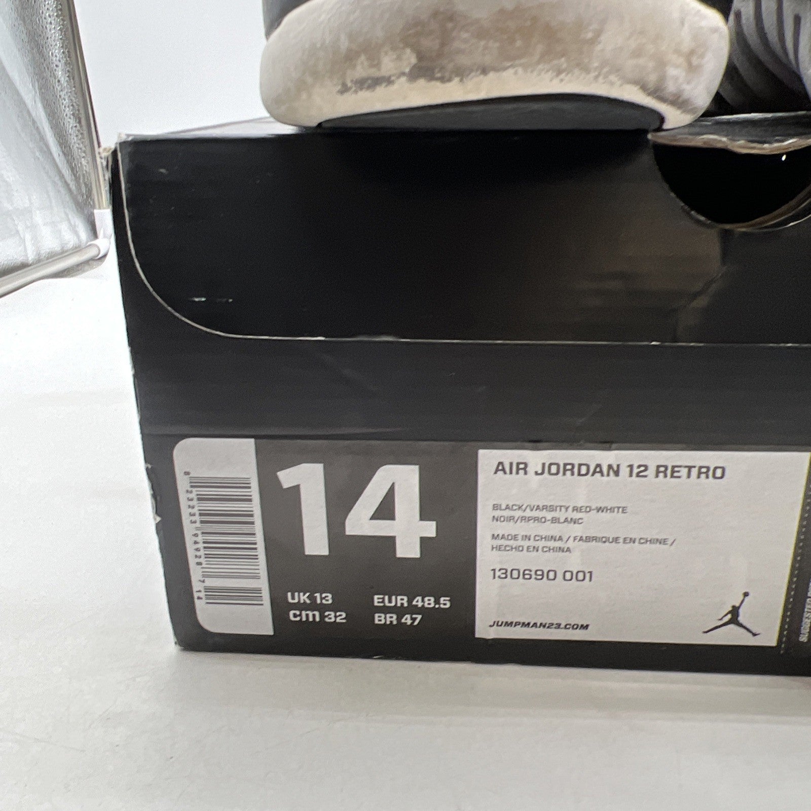 Size 14 - Air Jordan 12 Retro 2012 Playoff (130690-001)