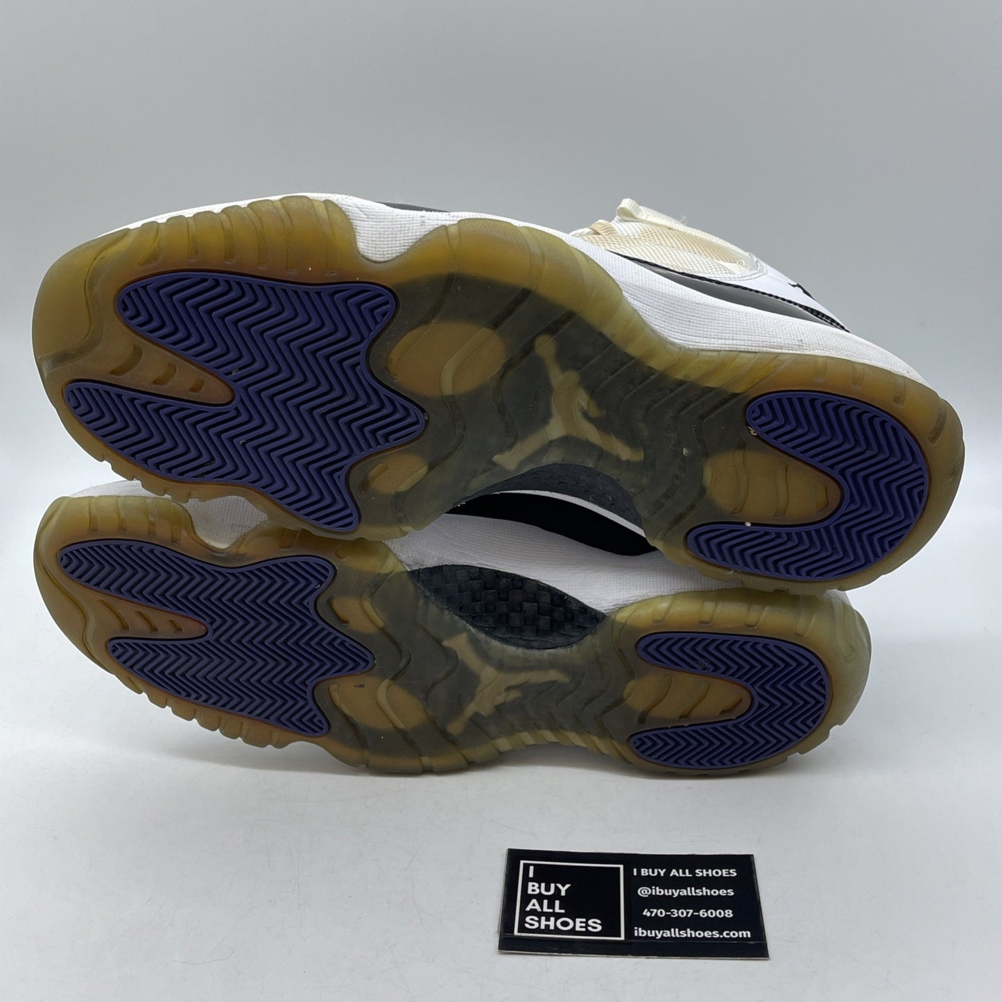 Size 12 - Jordan 11 Retro Concord Black White Leather Suede (378037-107)