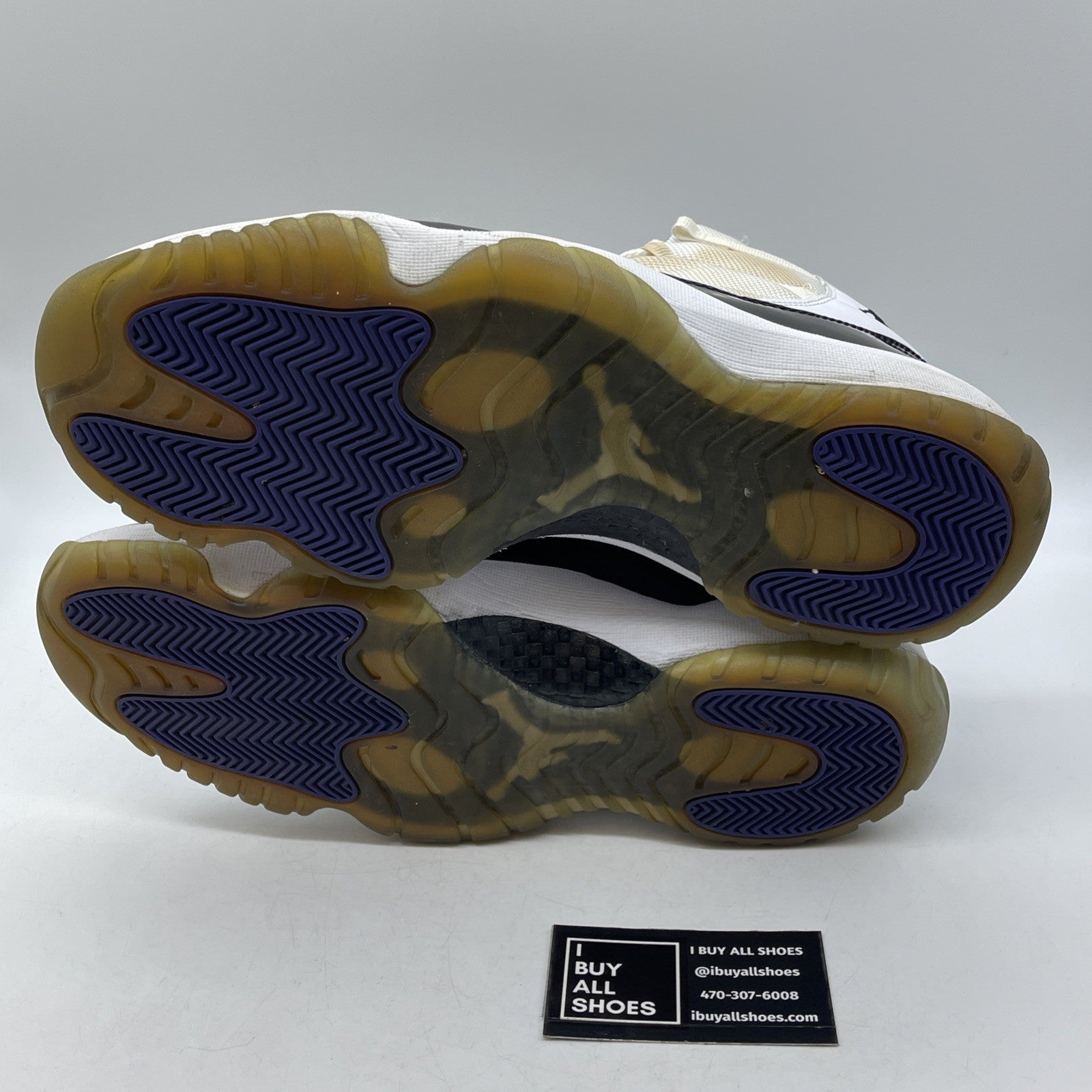 Size 12 - Jordan 11 Retro Concord Black White Leather Suede (378037-107)