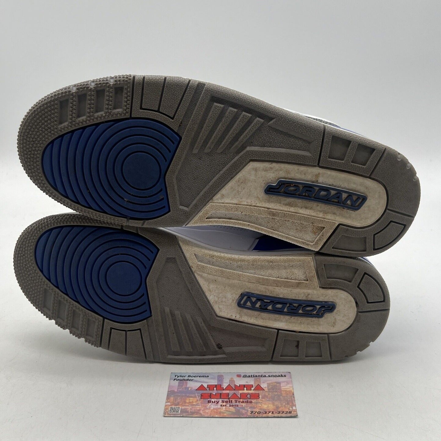 Size 8.5 - Jordan 3 Retro Mid Racer Blue White Black Grey Leather (CT8532-145)
