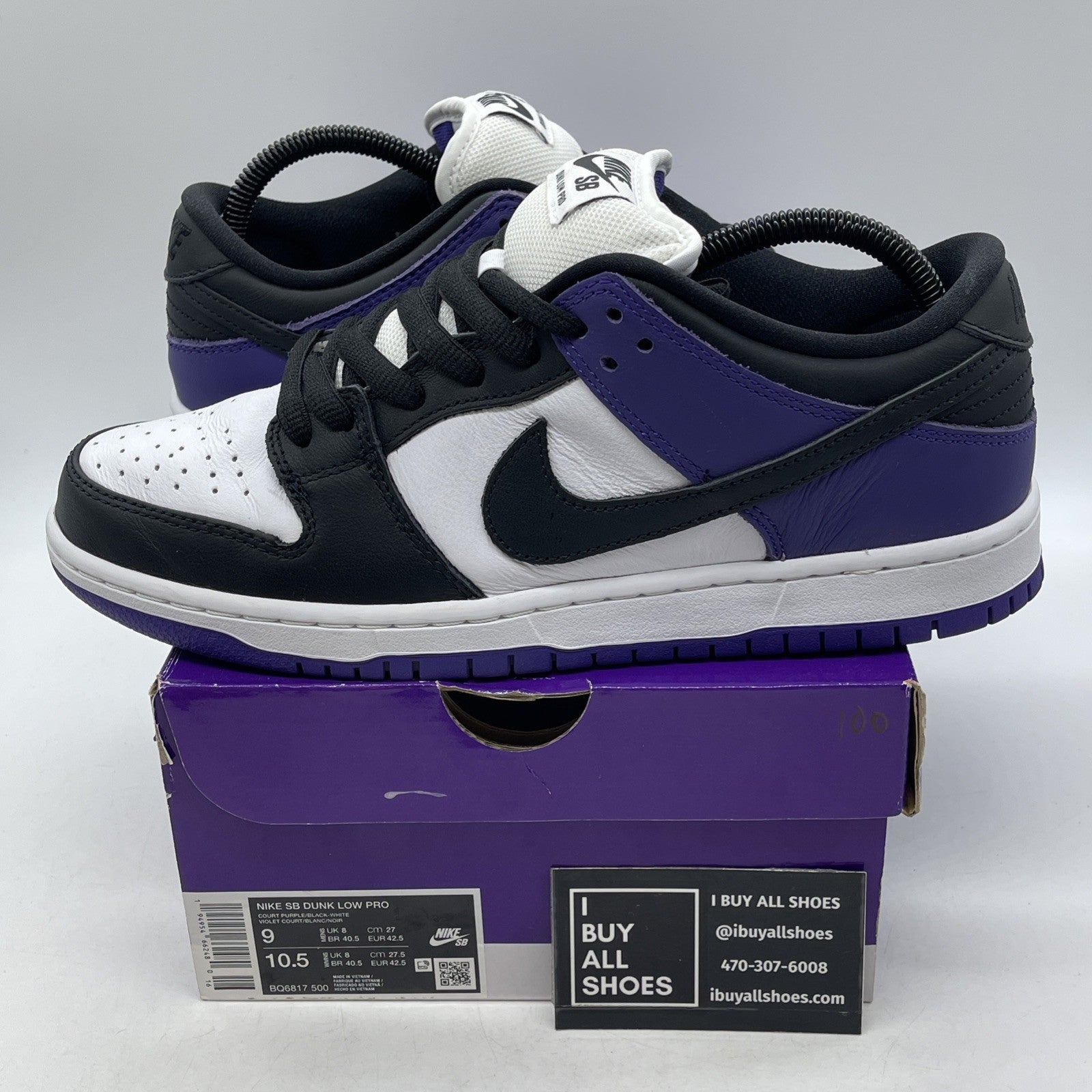 Size 9 - Nike Dunk SB Low Court Purple (BQ6817-500)