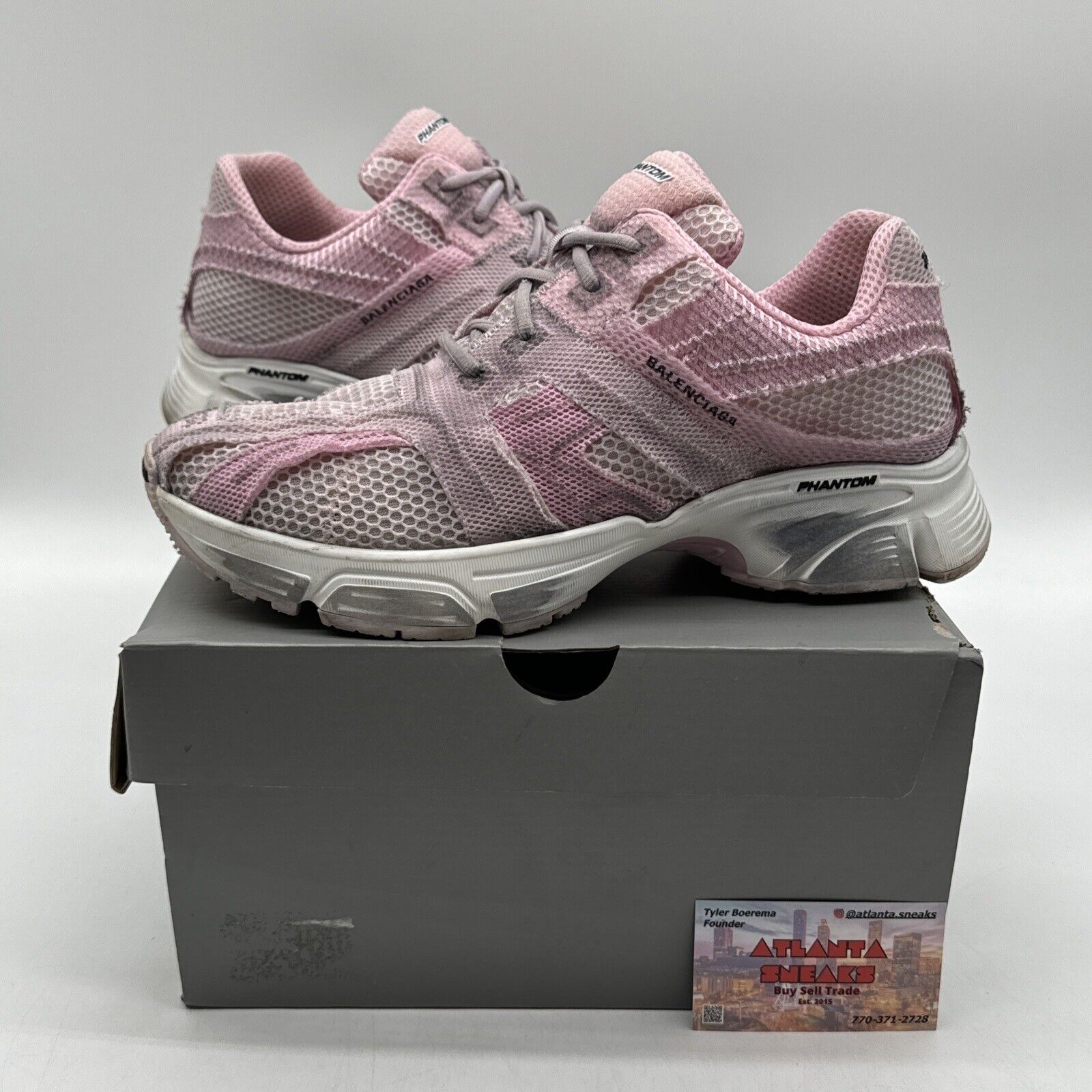 Size 11 - Balenciaga Phantom Low Pink Washed Grey With Box Comfy $895 Retail 44