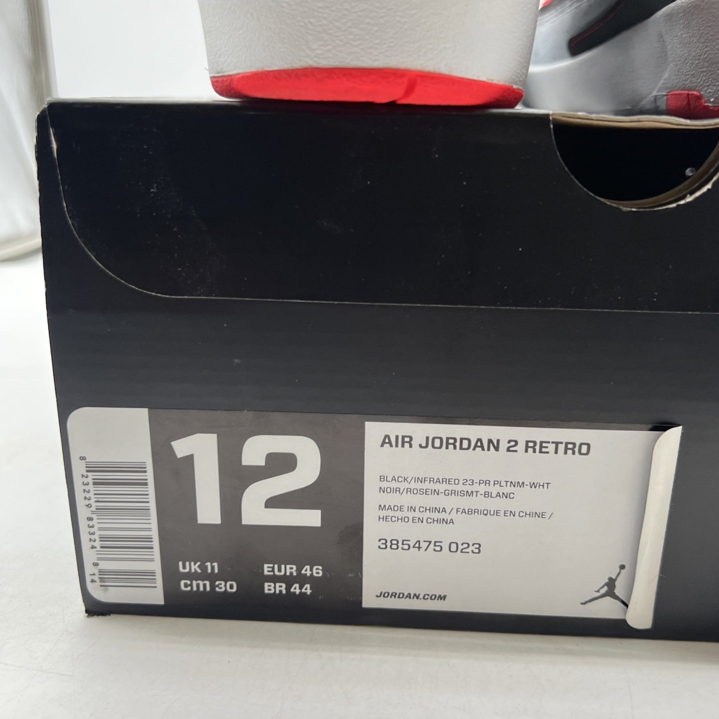 Size 12 - Air Jordan 2 Retro Infrared 23 (385475-023)