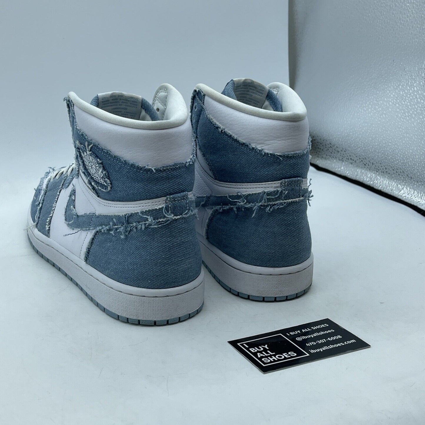 Size 12 - Jordan 1 High OG Denim 2022 Blue White Suede Leather (DM9036-104)