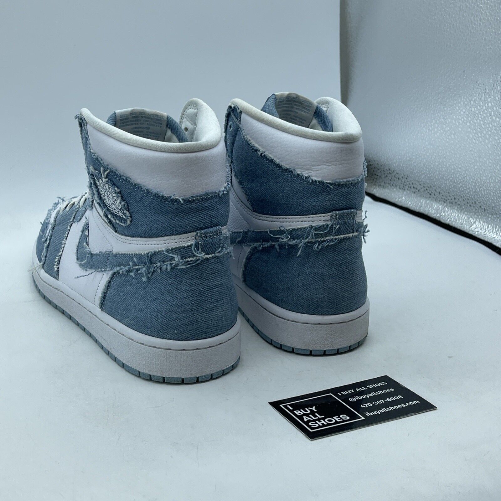 Size 12 - Jordan 1 High OG Denim 2022 Blue White Suede Leather (DM9036-104)