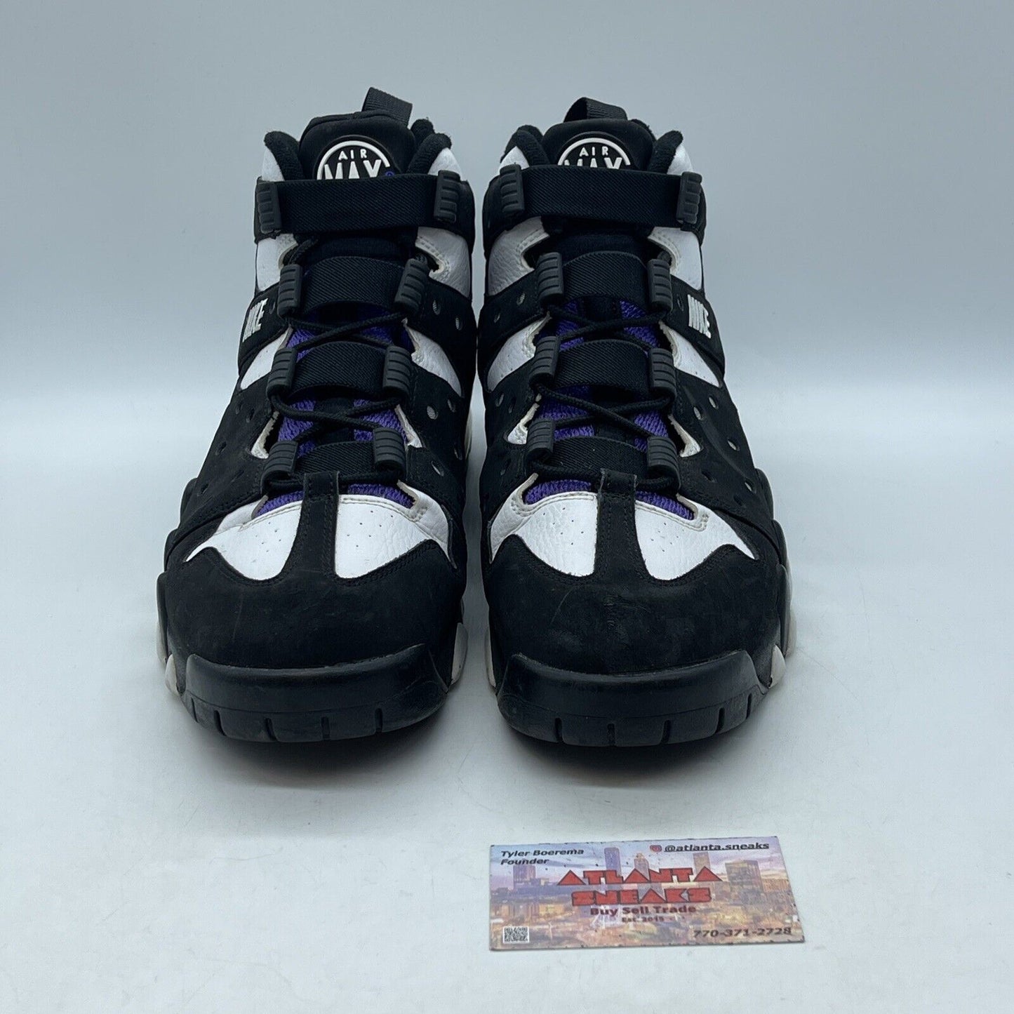 Size 12 - Nike Air Max 2 CB 94 Black Purple Suede White Leather (305440-012)