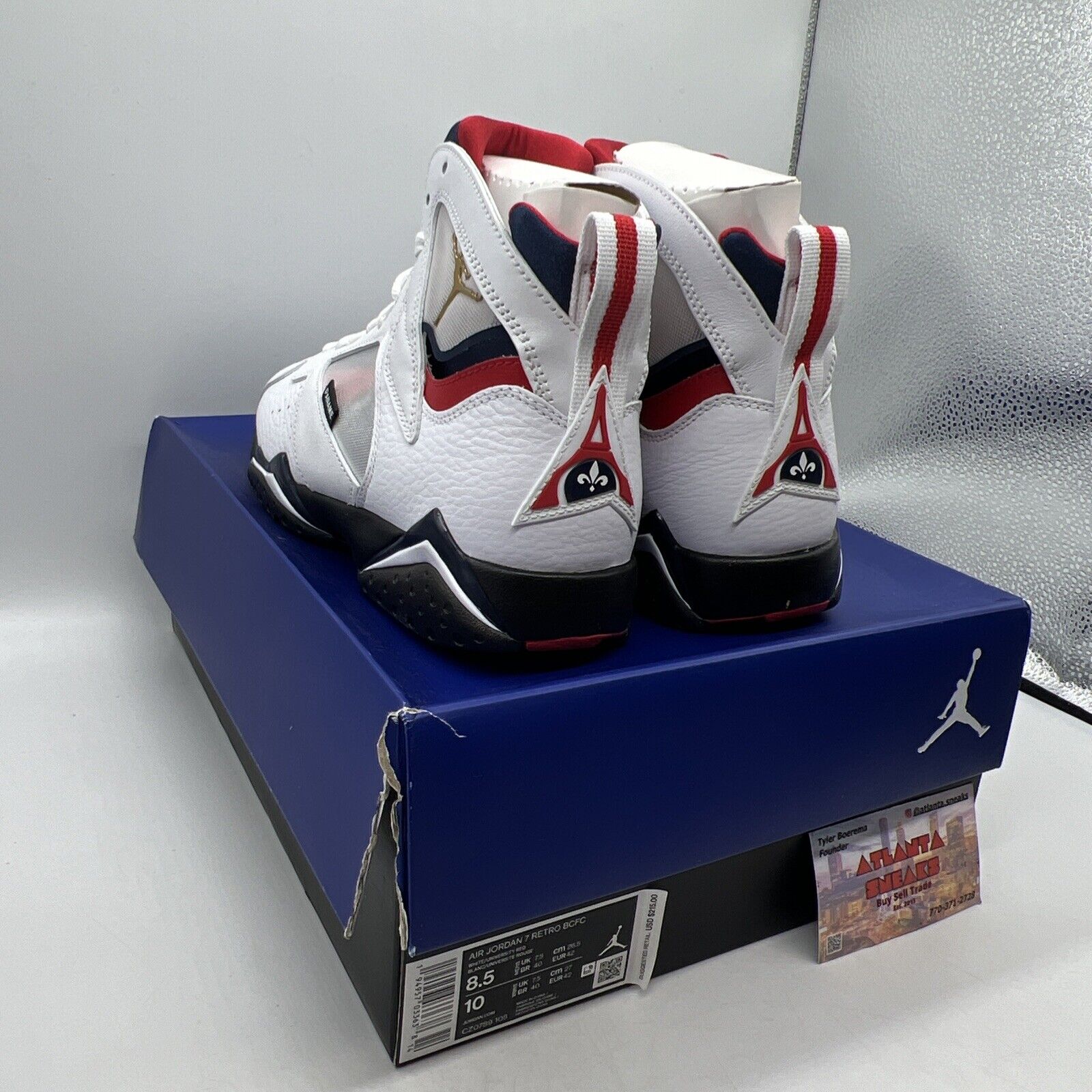 Size 8.5 - Jordan 7 Retro BCFC Paris Saint-Germain Brand New Og All