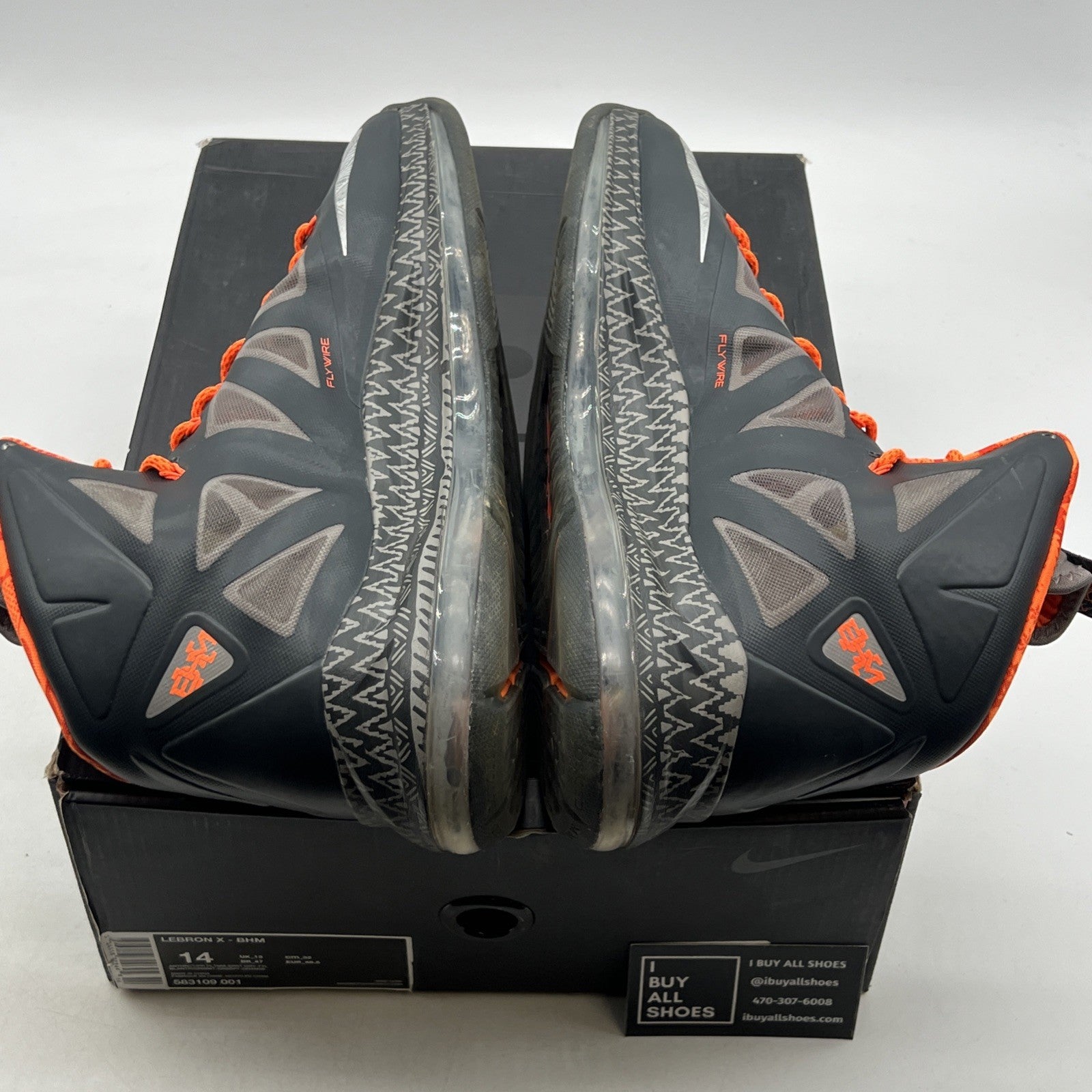 Size 14 - Nike LeBron 10 BHM - (583109-001)