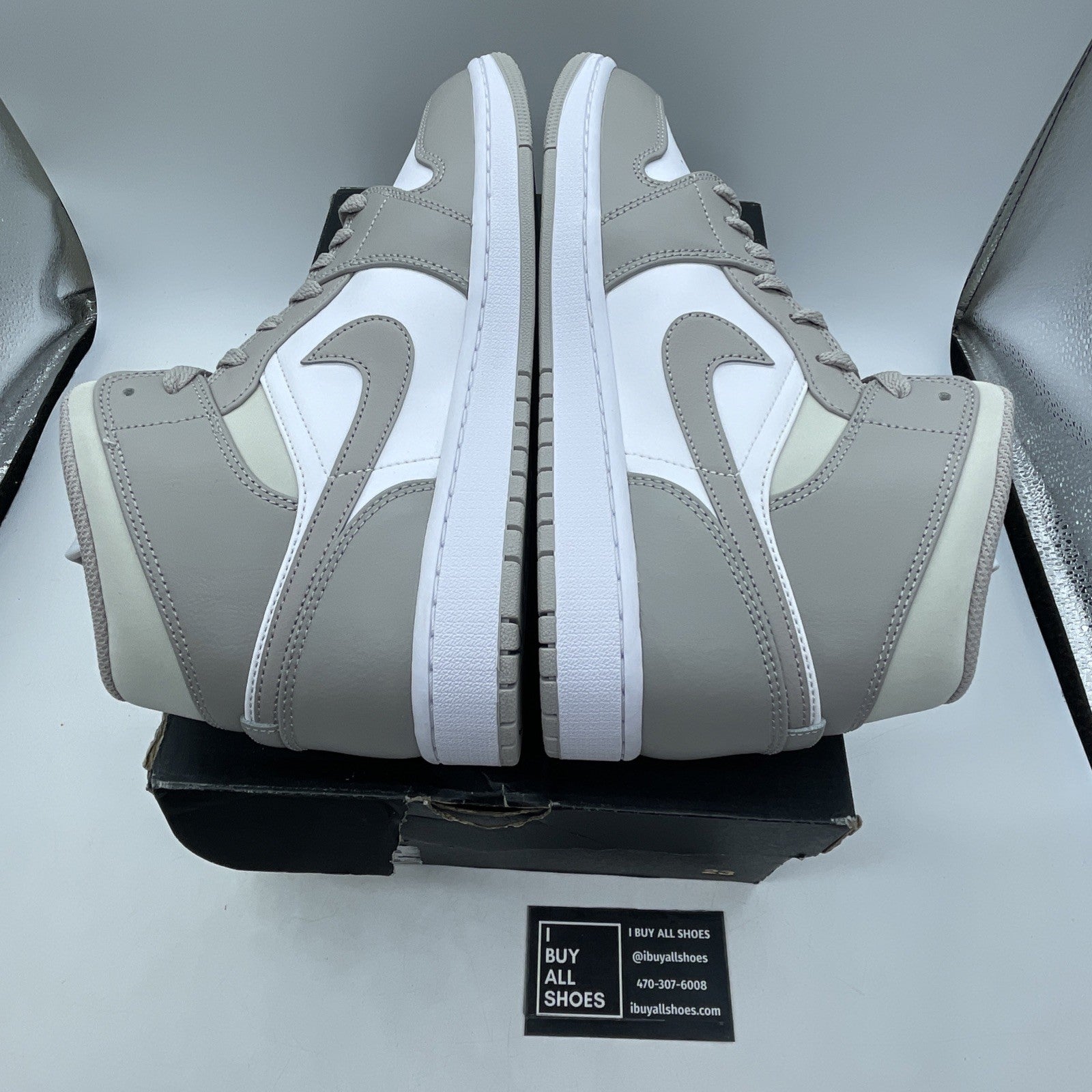 Size 10 - Air Jordan 1 Mid College Grey (554724-082)