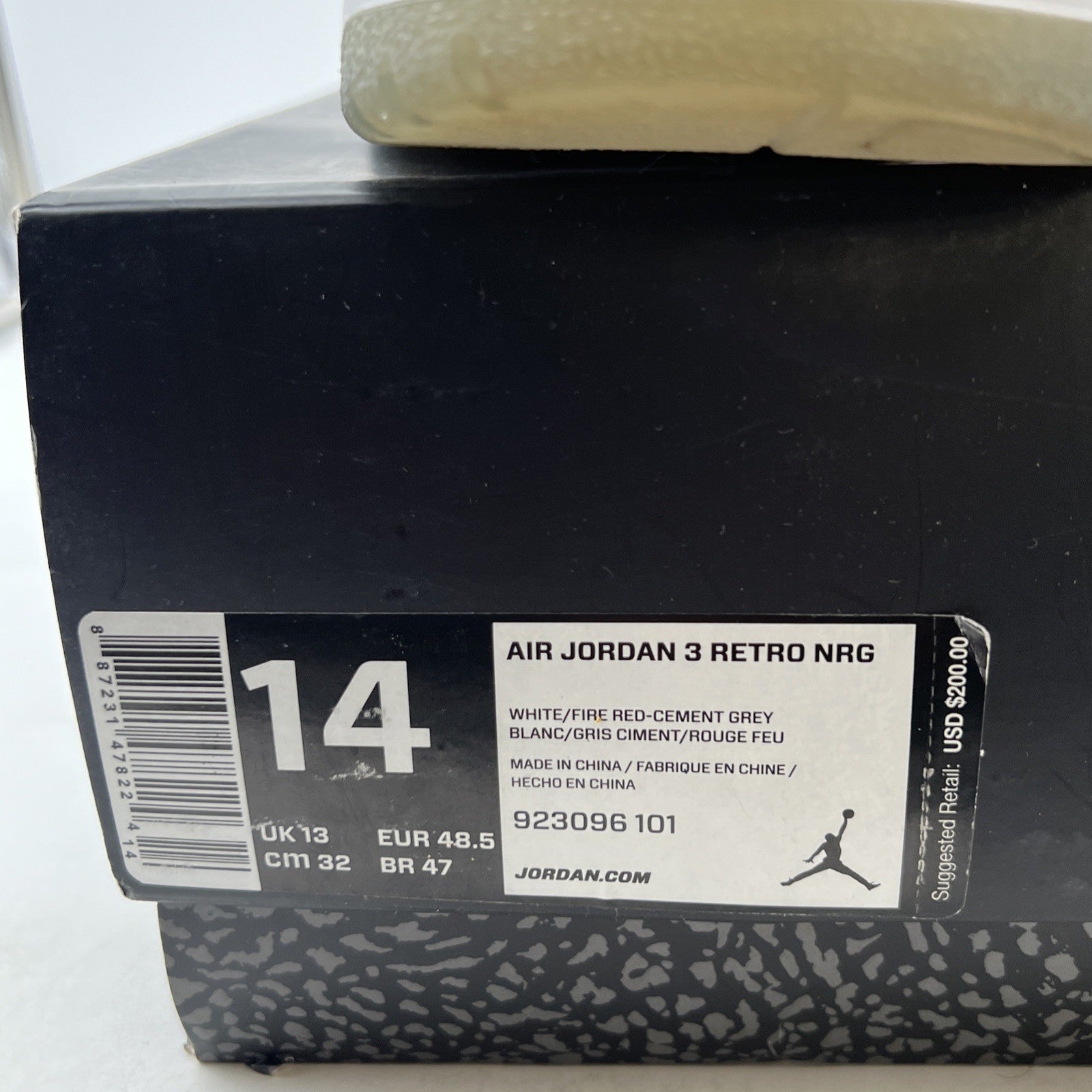 Size 14 - Air Jordan 3 Retro NRG Free Throw Line (923096-101)