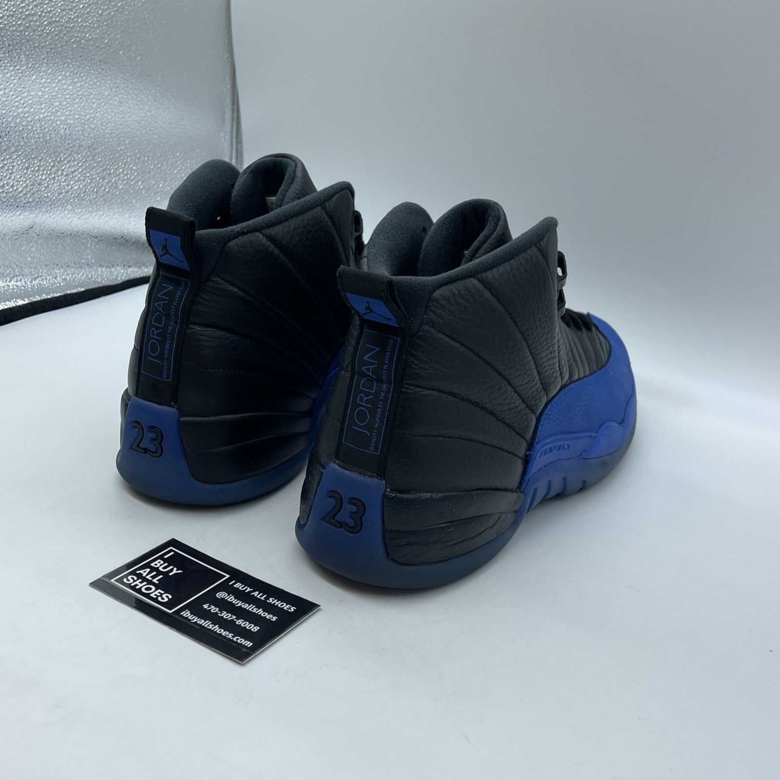Size 11.5 - Air Jordan 12 Retro Game Royal Black Suede Leather (130690-014)